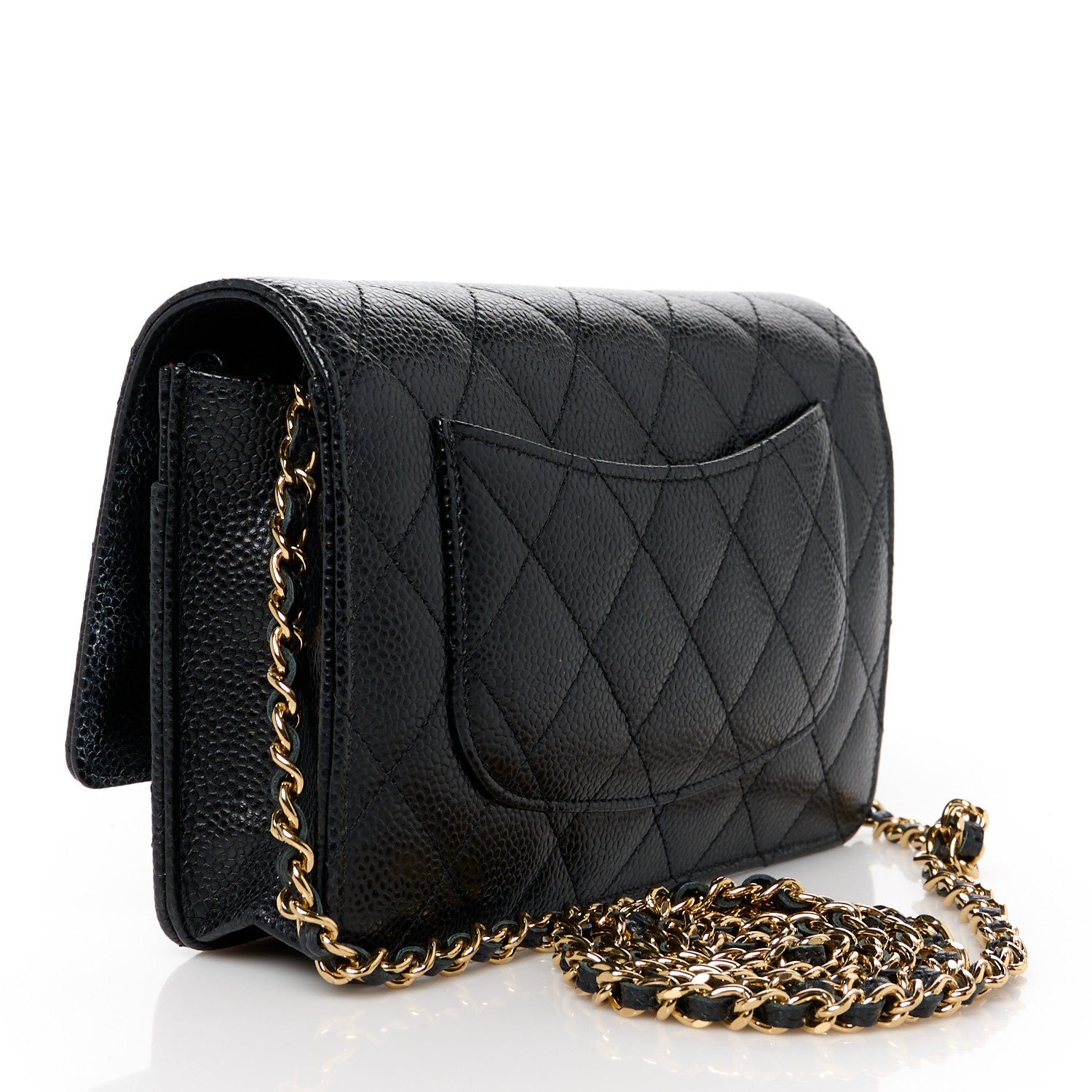 Chanel Caviar Quilted Wallet on Chain WOC Black 3 of 12