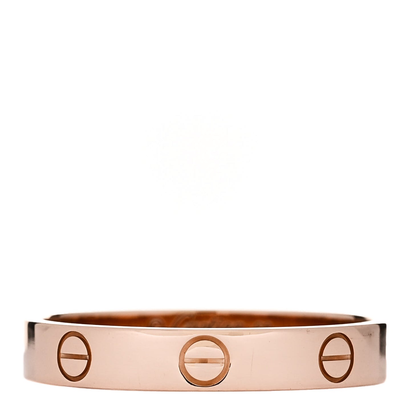 18K Pink Gold 3.5mm LOVE Wedding Band Ring 60 9