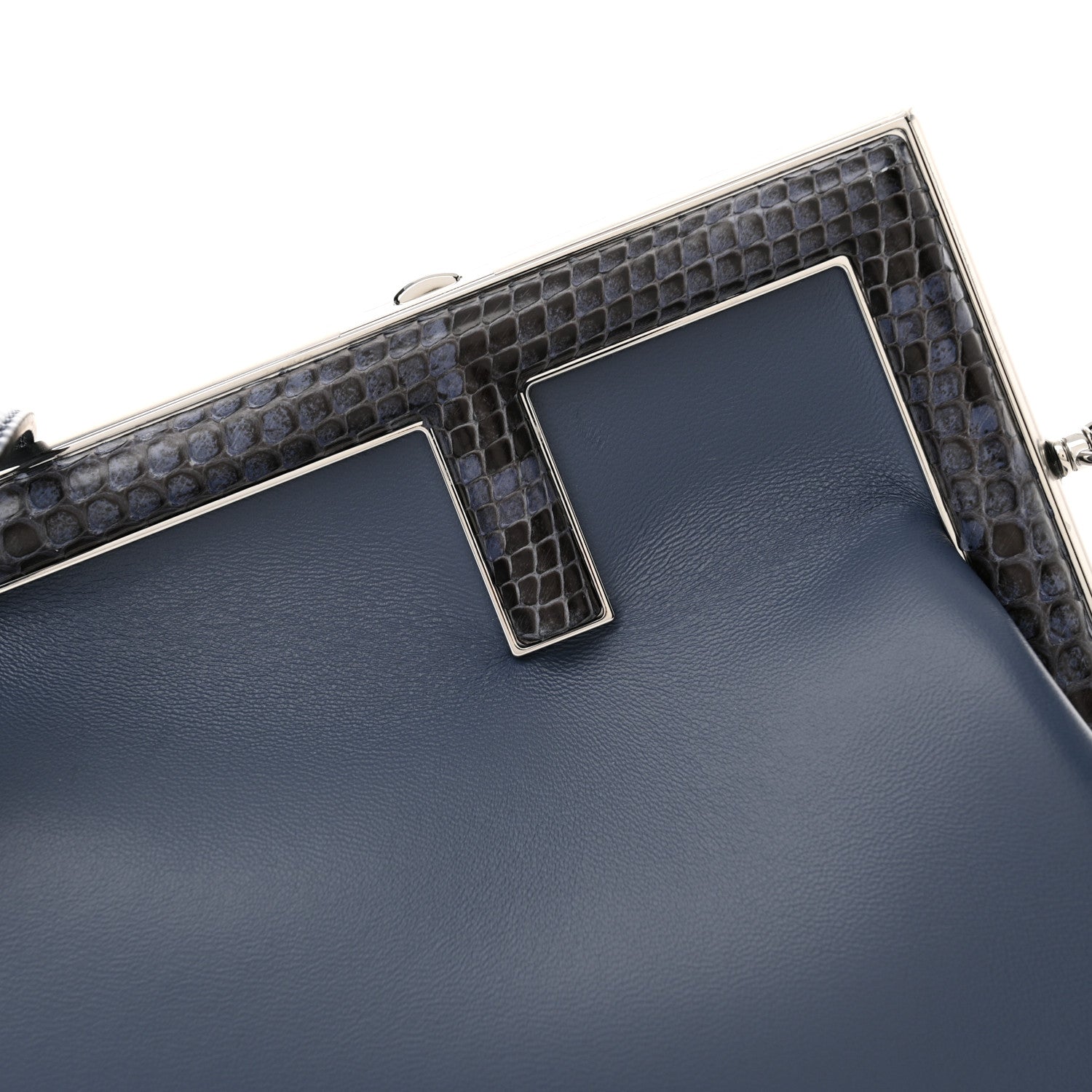 Fendi Shiny Nappa Snakeskin Small Fendi First Mirto 8 of 11