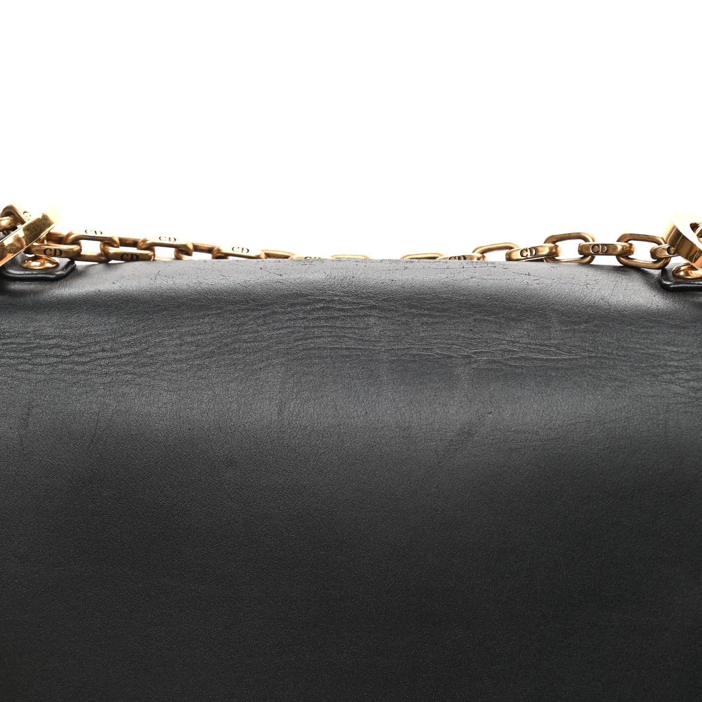 Calfskin J'Adior Chain Flap Bag Black