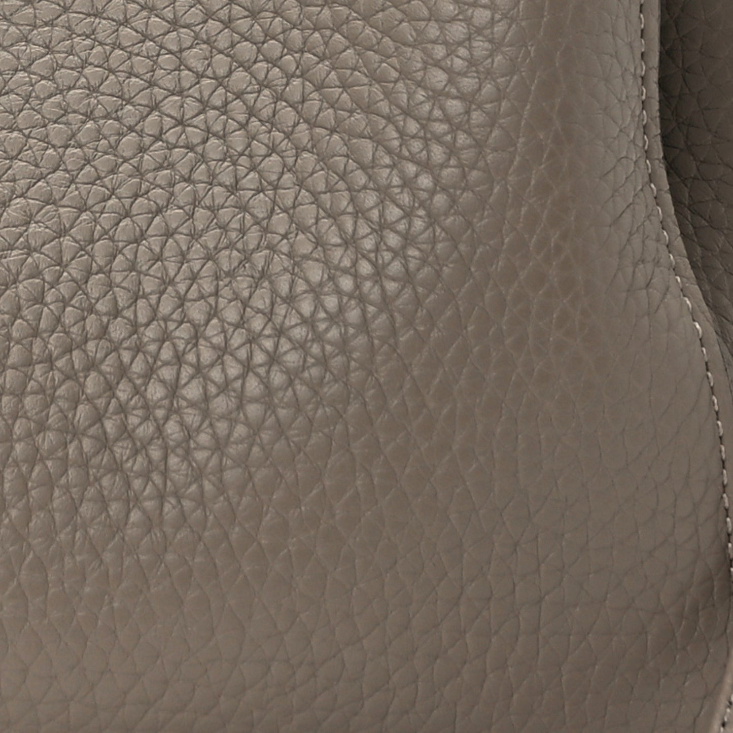 Heavy Grain Small Iris Tote Powder Grey Dark Clay