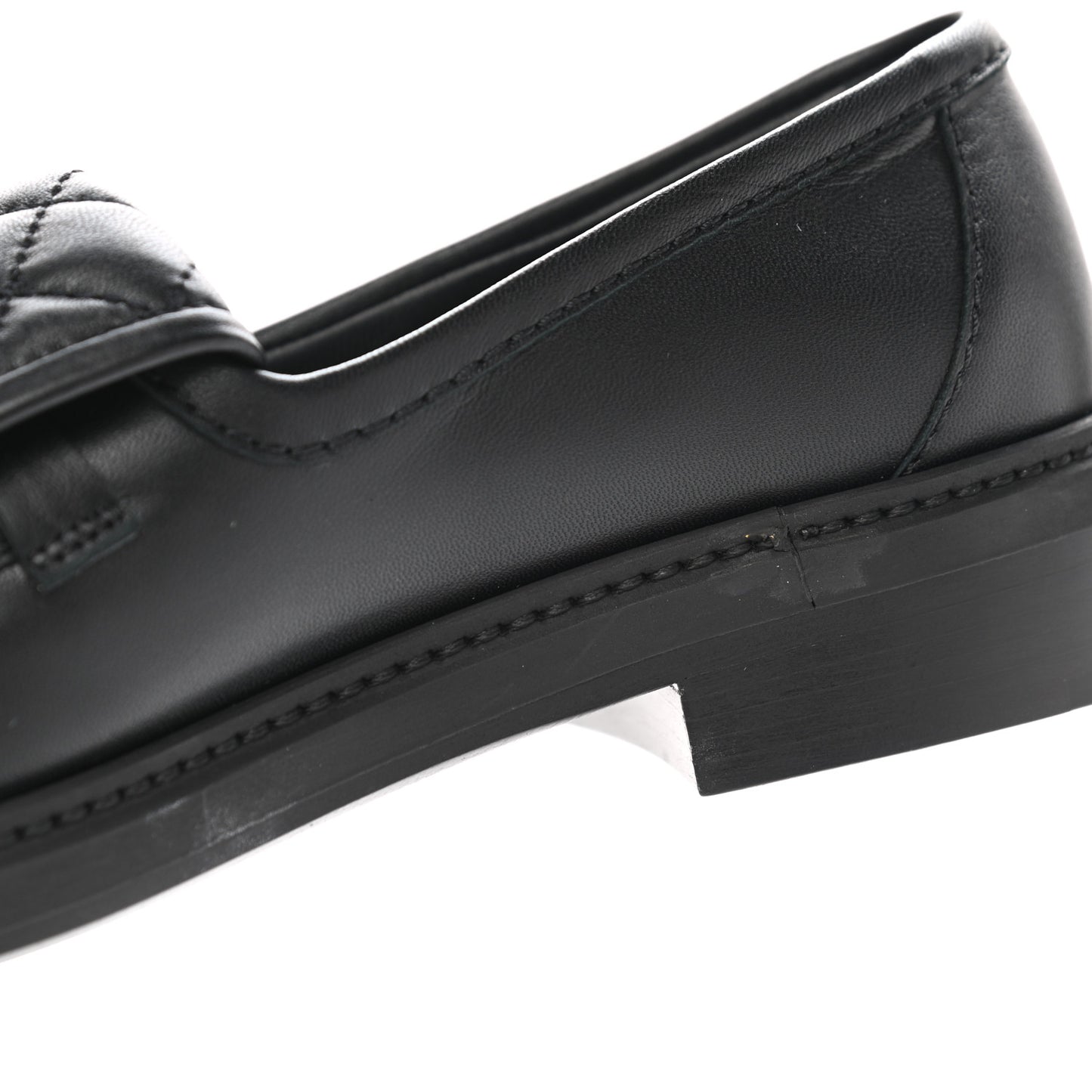 Lambskin Quilted CC Turnlock Loafers 35.5 Black
