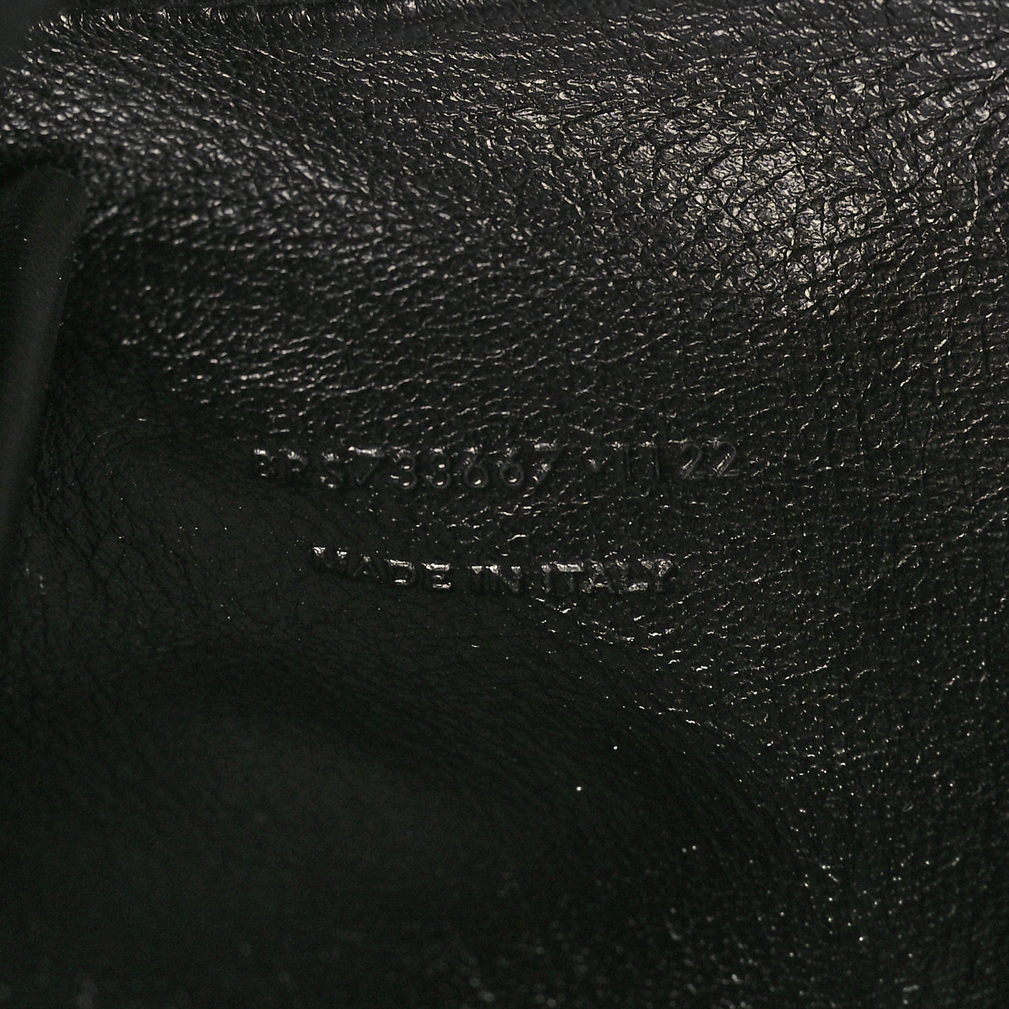 Lambskin Quilted Gaby Zipped Pouch Black