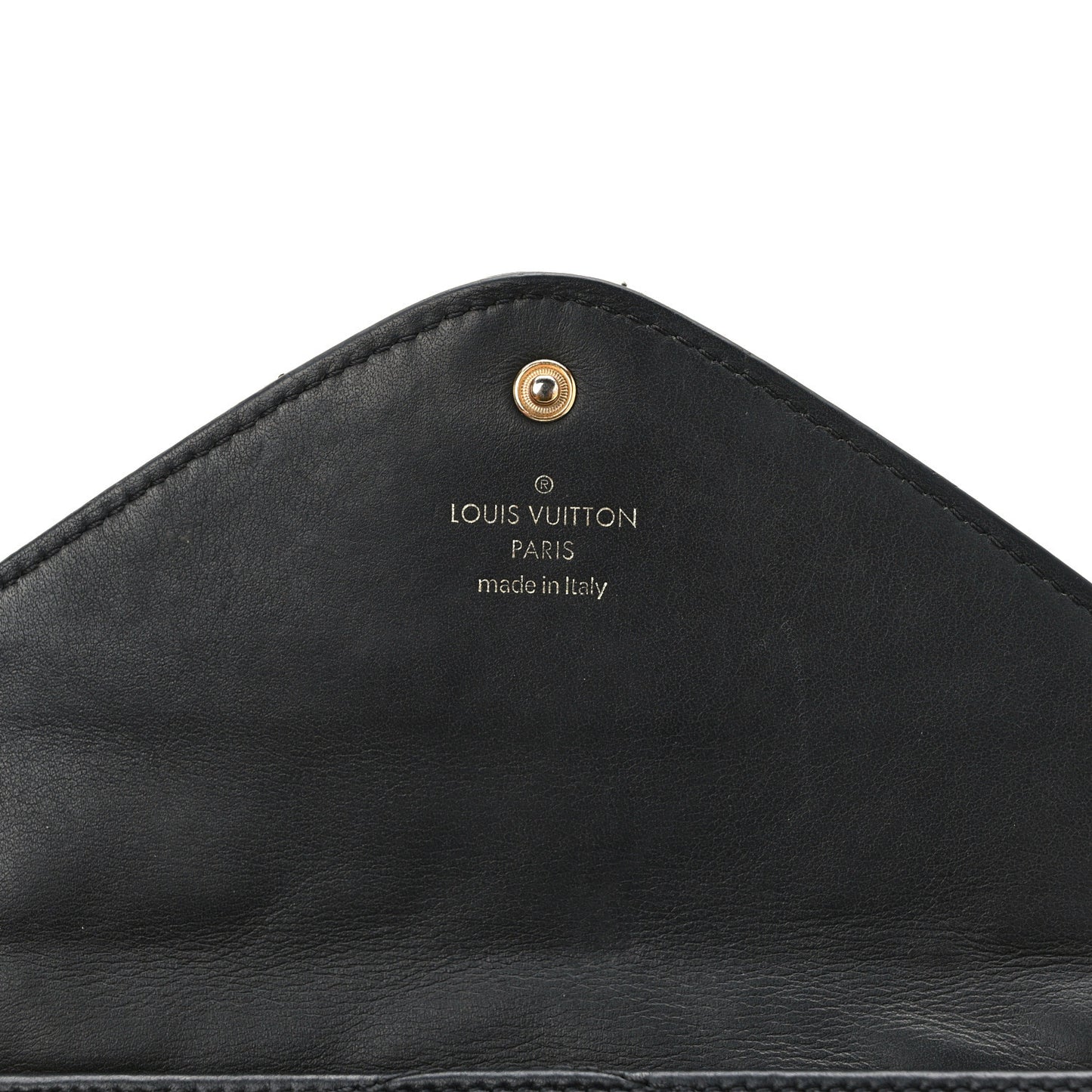 Calfskin New Wave Long Wallet Black
