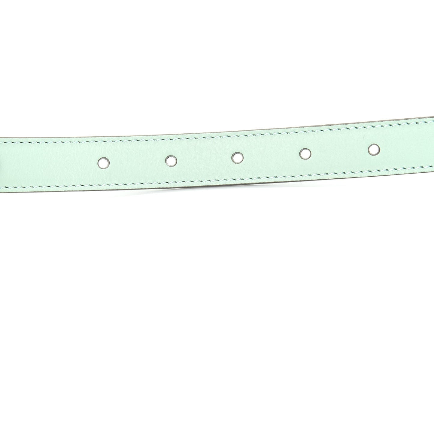 Moon Calfskin Palladium Double G 20mm Belt 80 32 Water Green