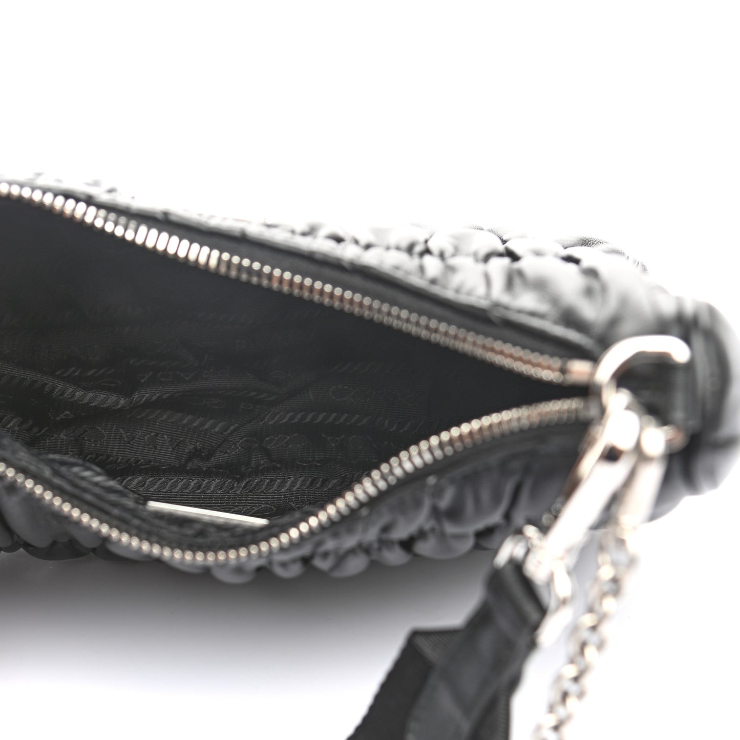 Nappa Gaufre Re-Edition 2005 Shoulder Bag Black