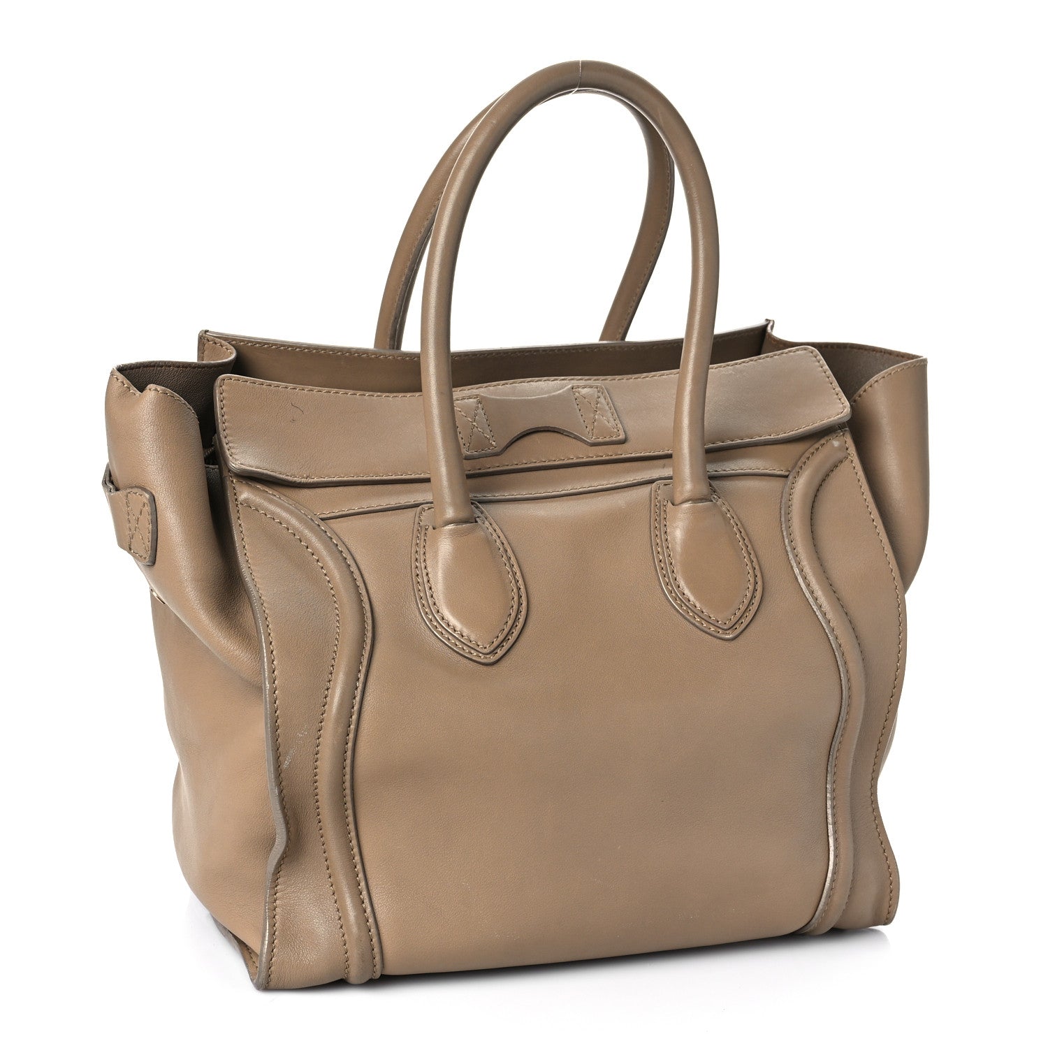 Celine Smooth Calfskin Mini Luggage Dune 3 of 17