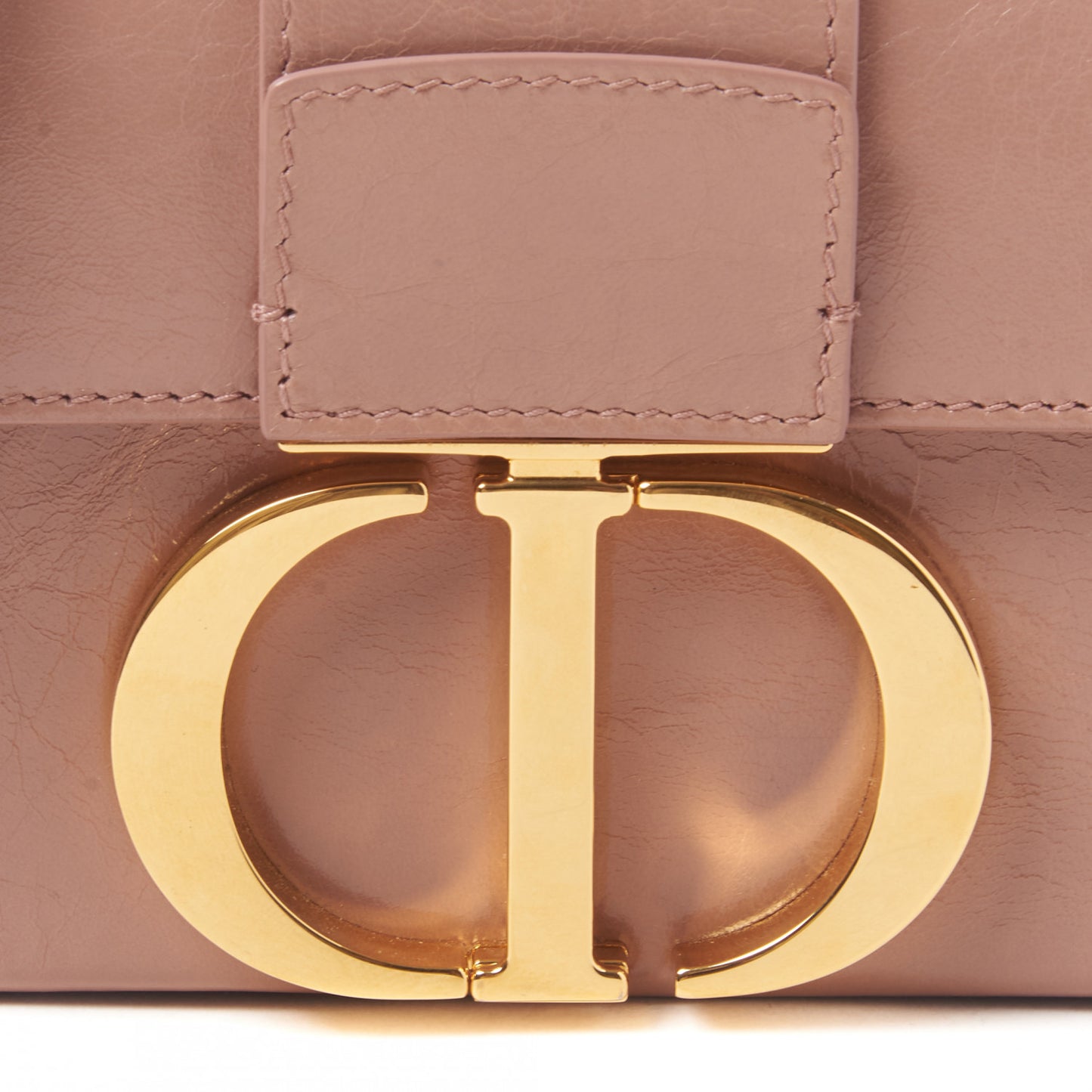 Crackled Lambskin 30 Montaigne Box Bag Pink