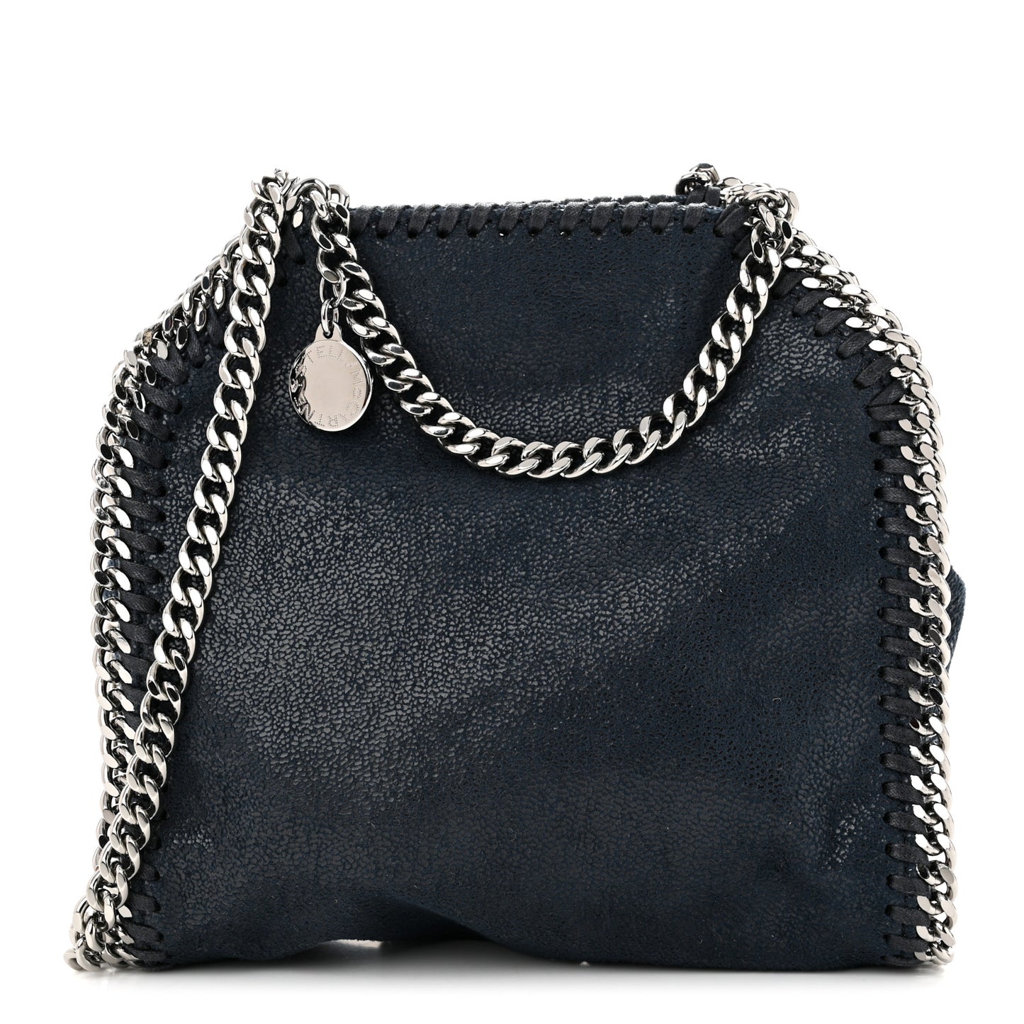 Shaggy Deer Tiny Falabella Tote Navy