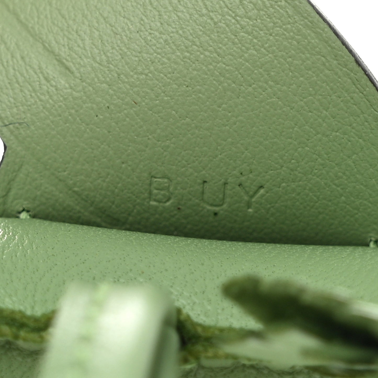 Milo Lambskin Grigri Rodeo Pegase Horse Bag Charm PM Vert Criquet