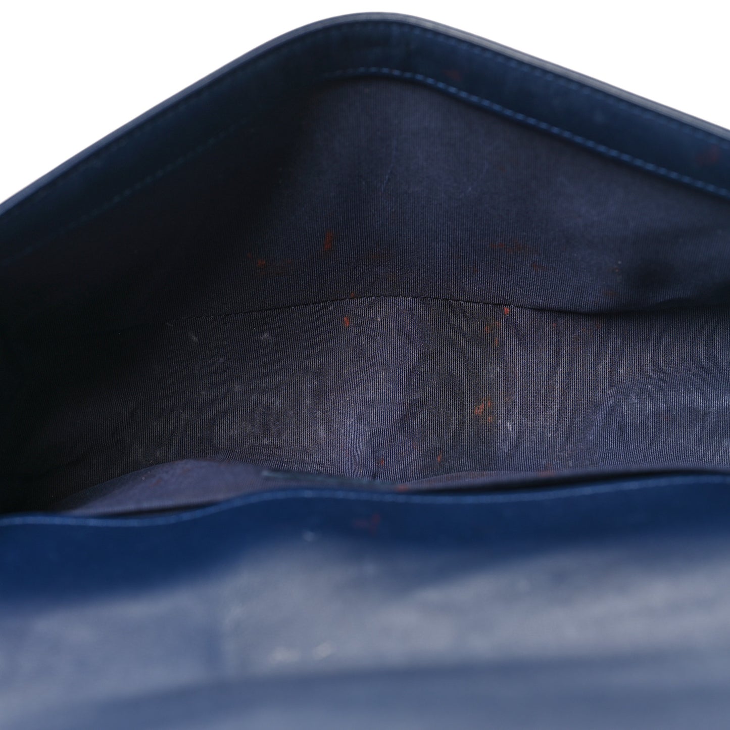 Lambskin Quilted Medium Boy Flap Dark Blue