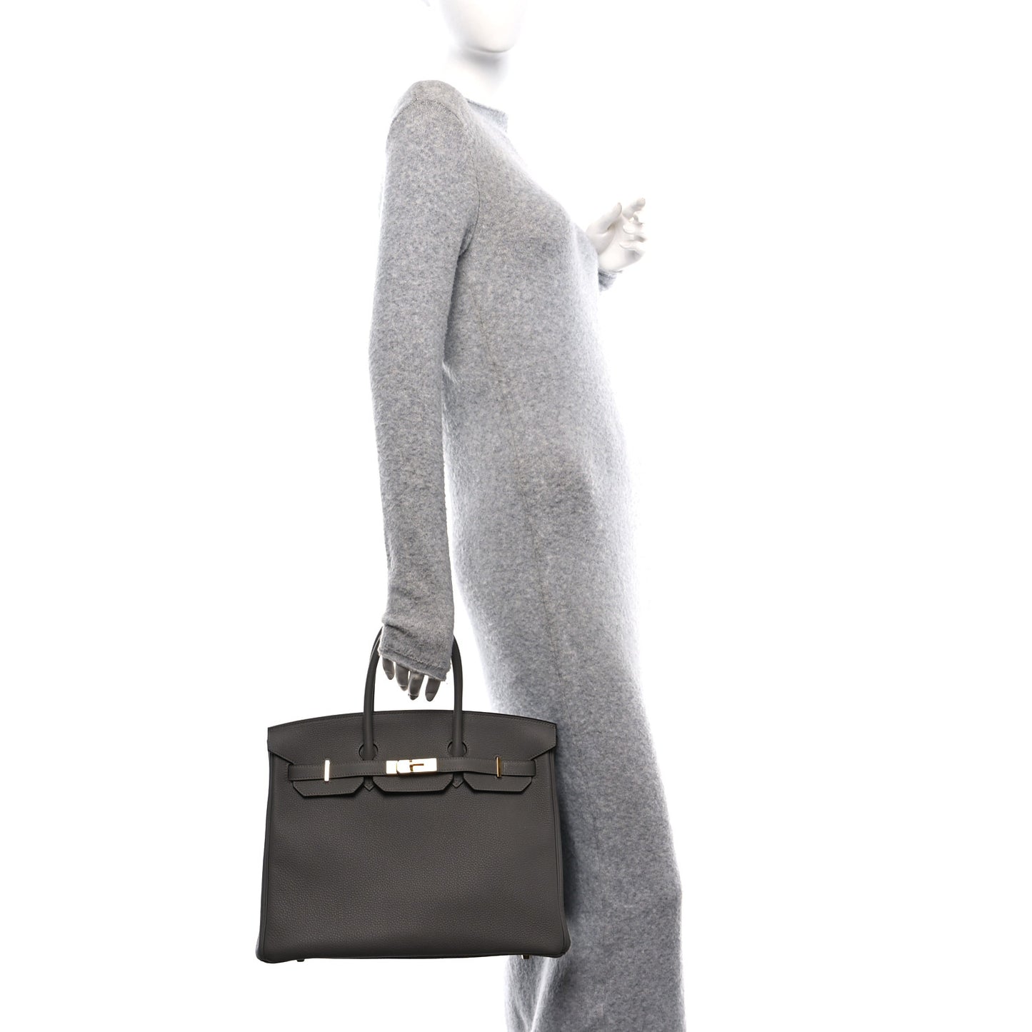 Togo Birkin 35 Gris Meyer