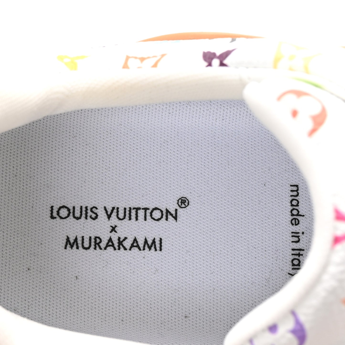LV X TM Calfskin Monogram Multicolor Womens LV Trainer Sneakers 38.5 White