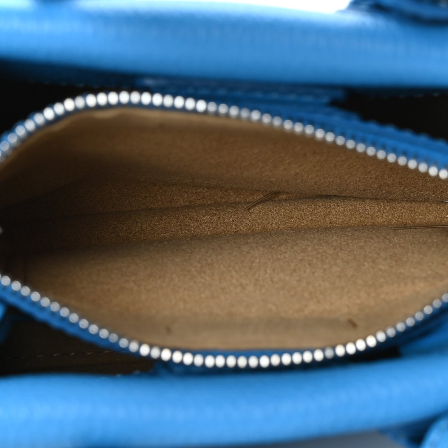 Grained Calfskin X-Mini Milla Tote Tile Blue