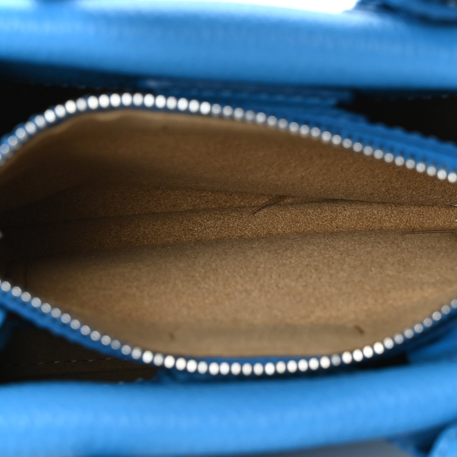 MCM Grained Calfskin X-Mini Milla Tote Tile Blue 5 of 9