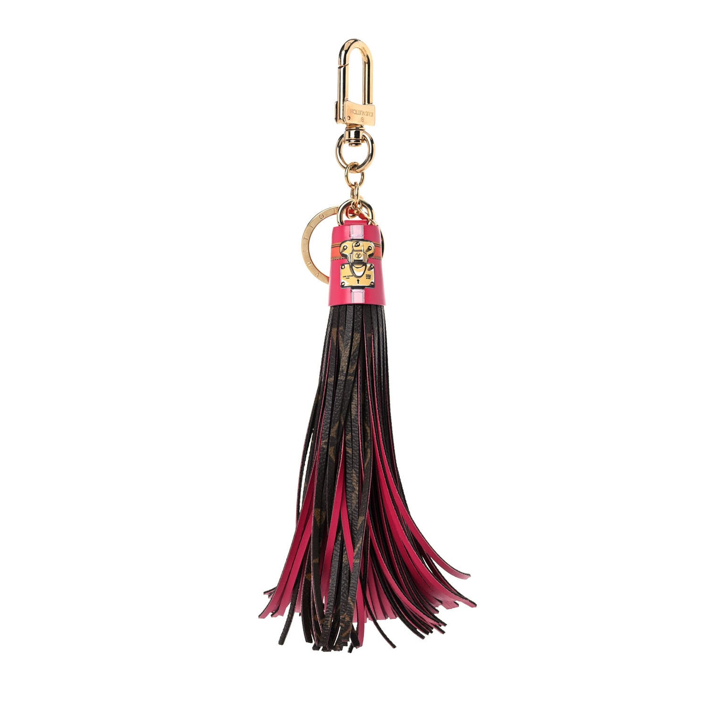 Monogram Summer Trunk Tassel Bag Charm Key Holder