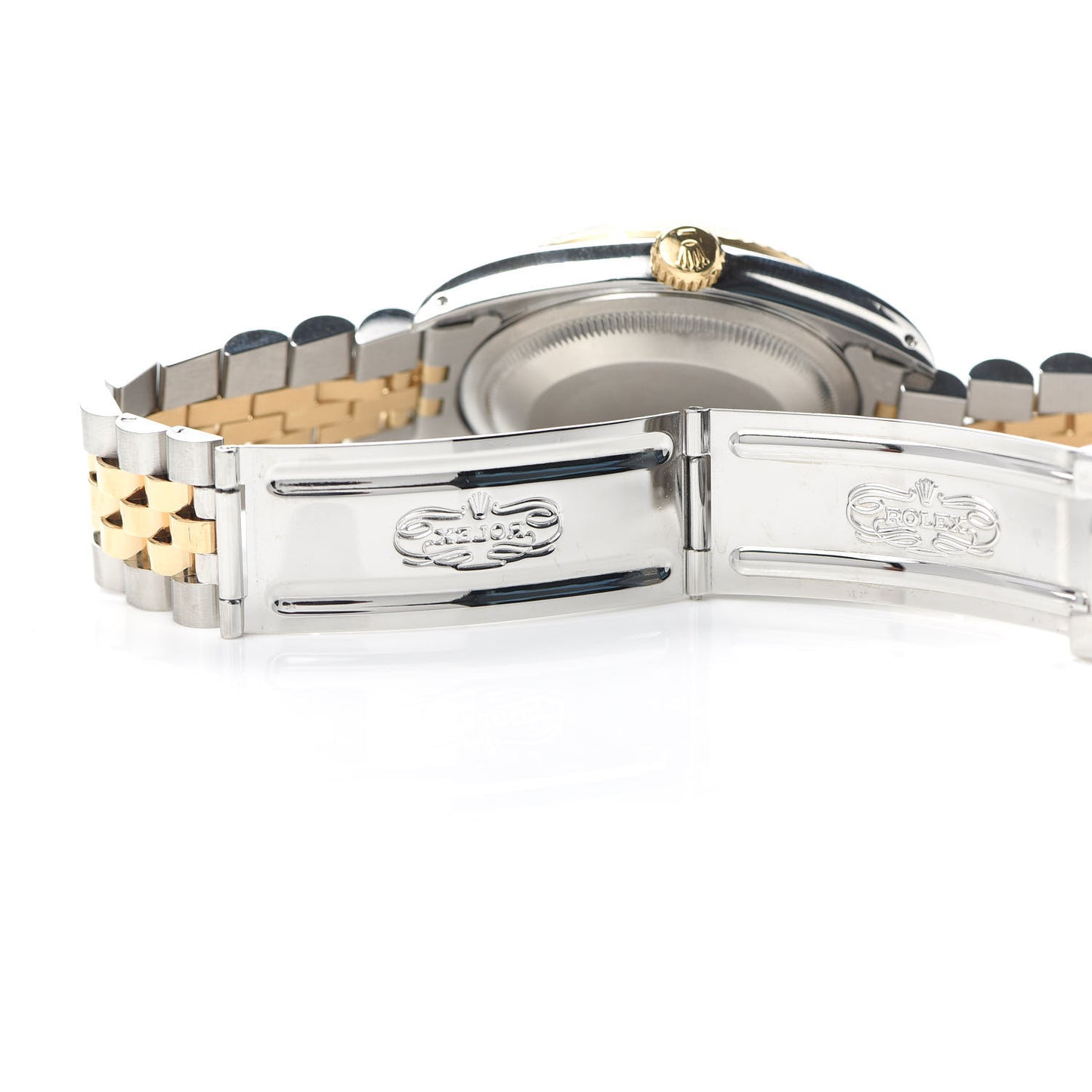 Stainless Steel 18K Yellow Gold Diamond 36mm Oyster Perpetual Datejust Watch Champagne 16233