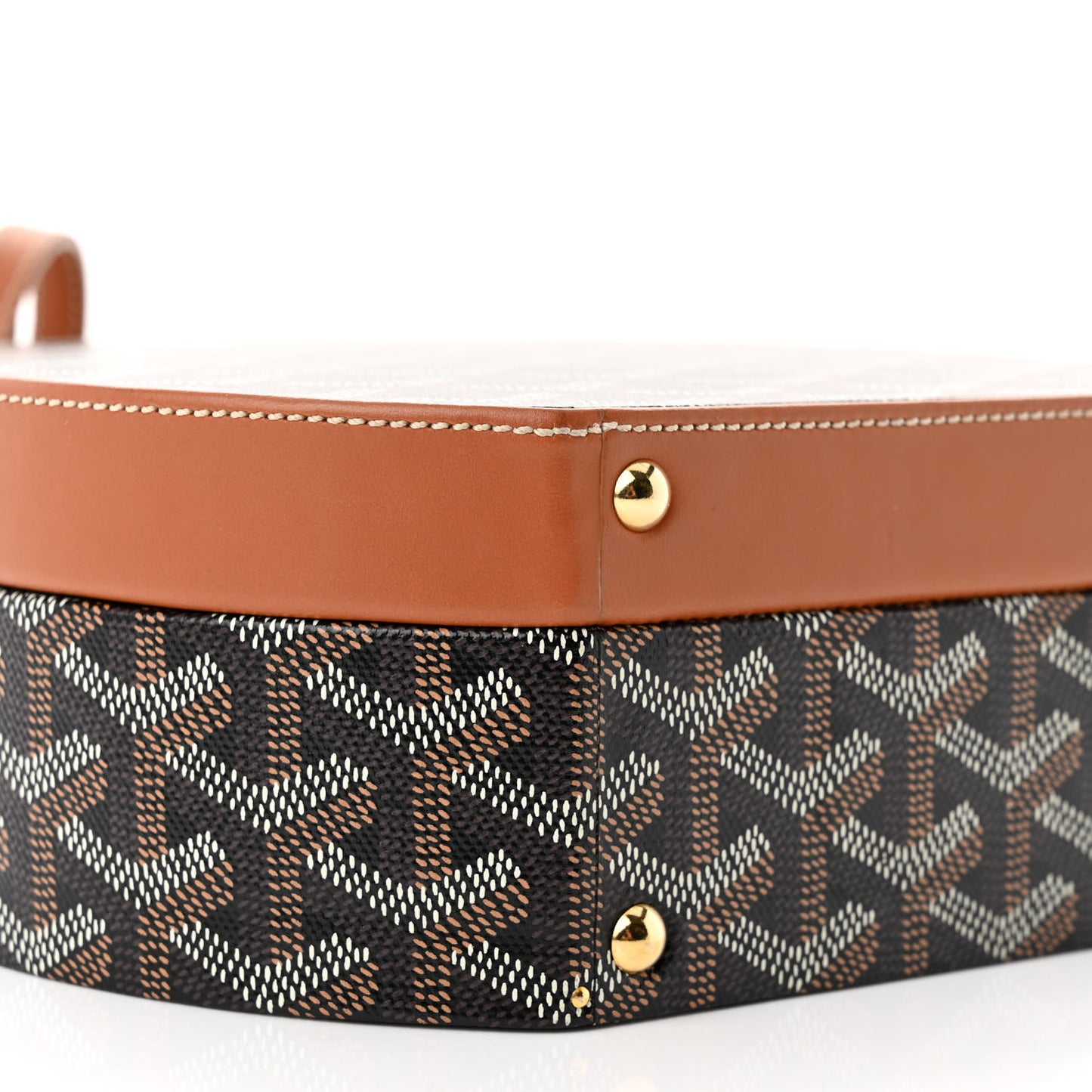 Goyardine Alto Hatbox Black Gold