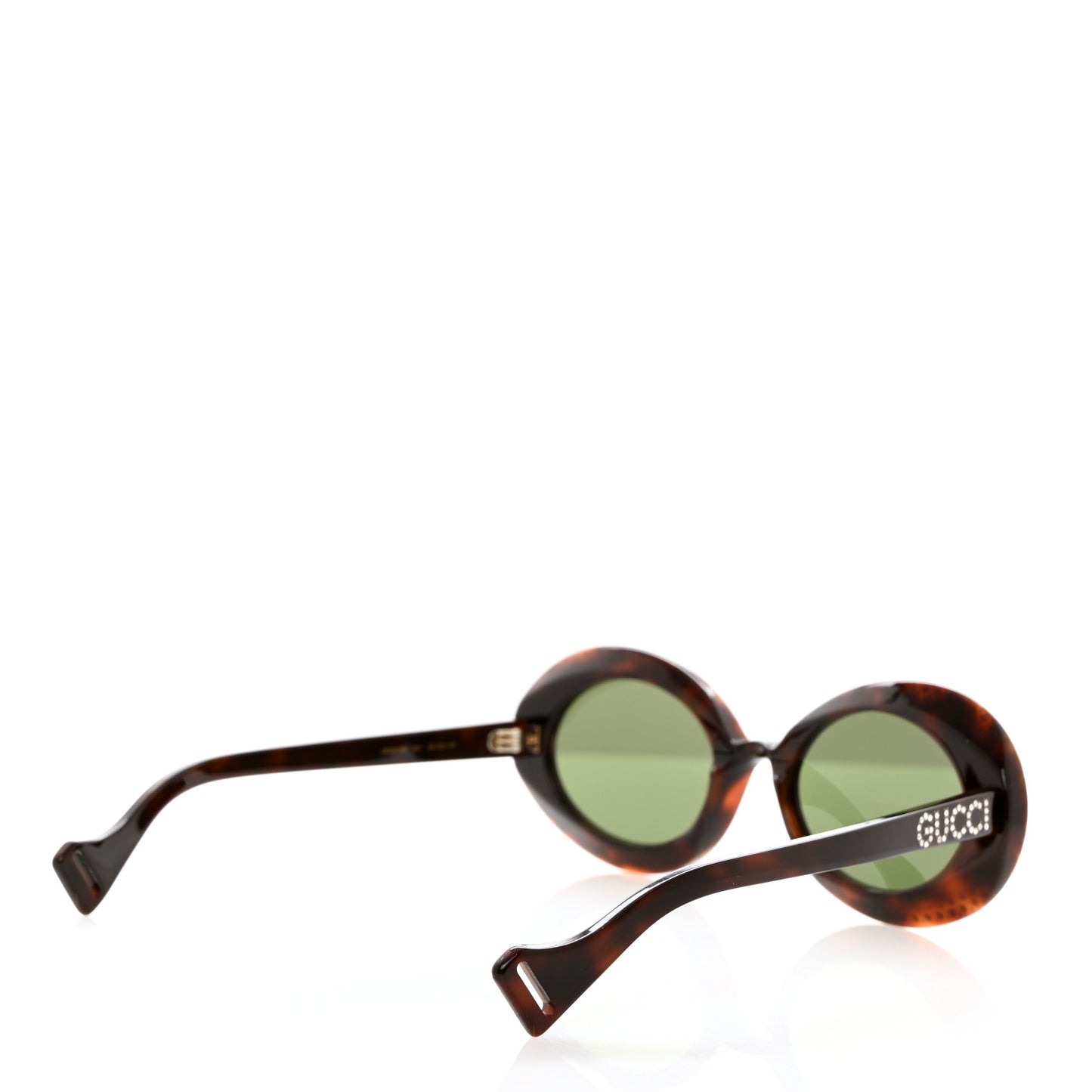 Acetate Crystal Round Sunglasses GG0618S Tortoiseshell