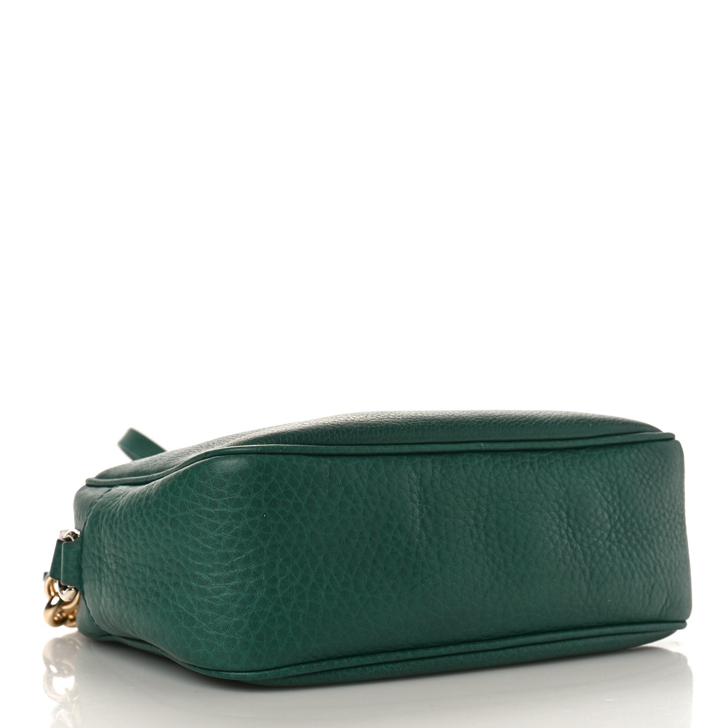 Pebbled Calfskin Small Soho Disco Bag Emerald Green