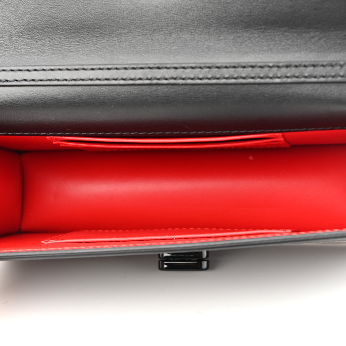 Patent Calfskin Mini Elisa Baguette Black