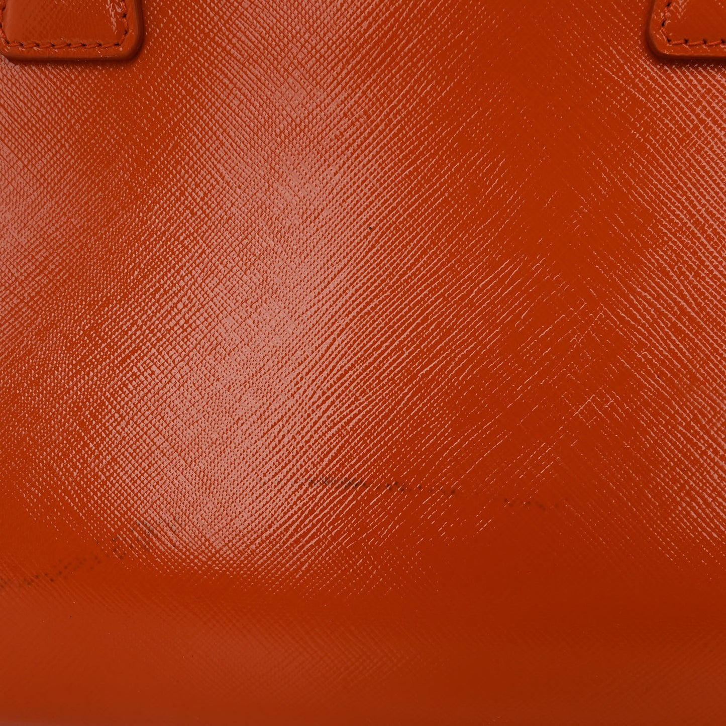 Saffiano Vernice Medium Promenade Tote Papaya Talco