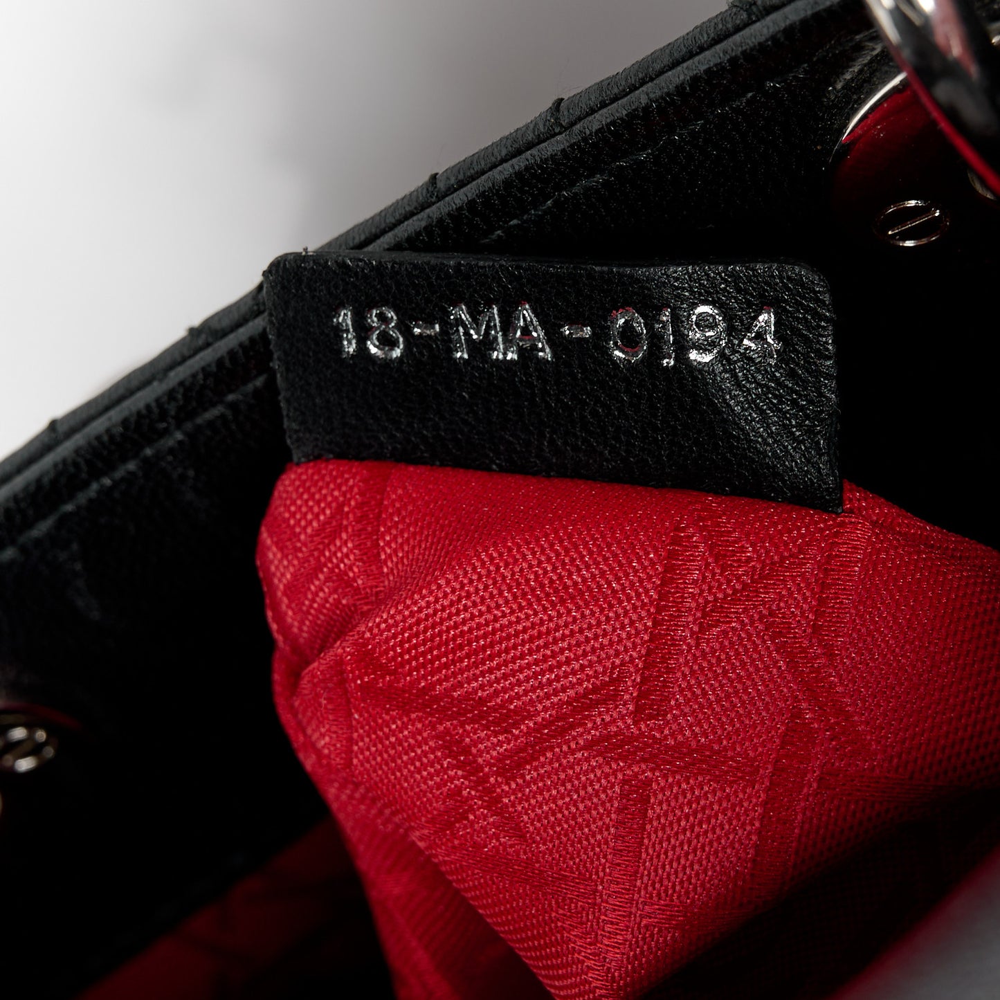 Lambskin Cannage Mini Lady Dior Black