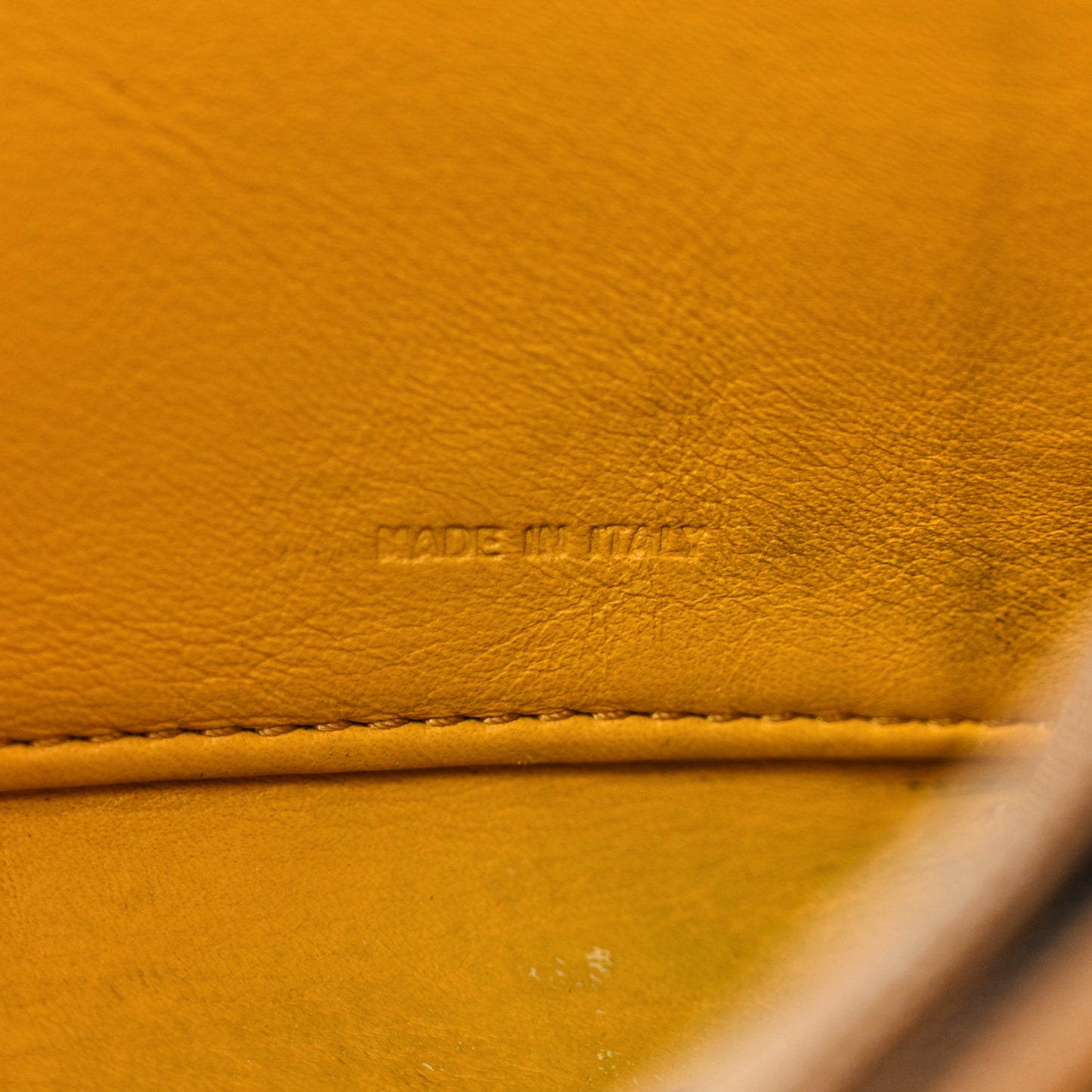 Zucca Spalmati Vitello Elite Rose Ladybug Zip Around Wallet Tobacco Yellow