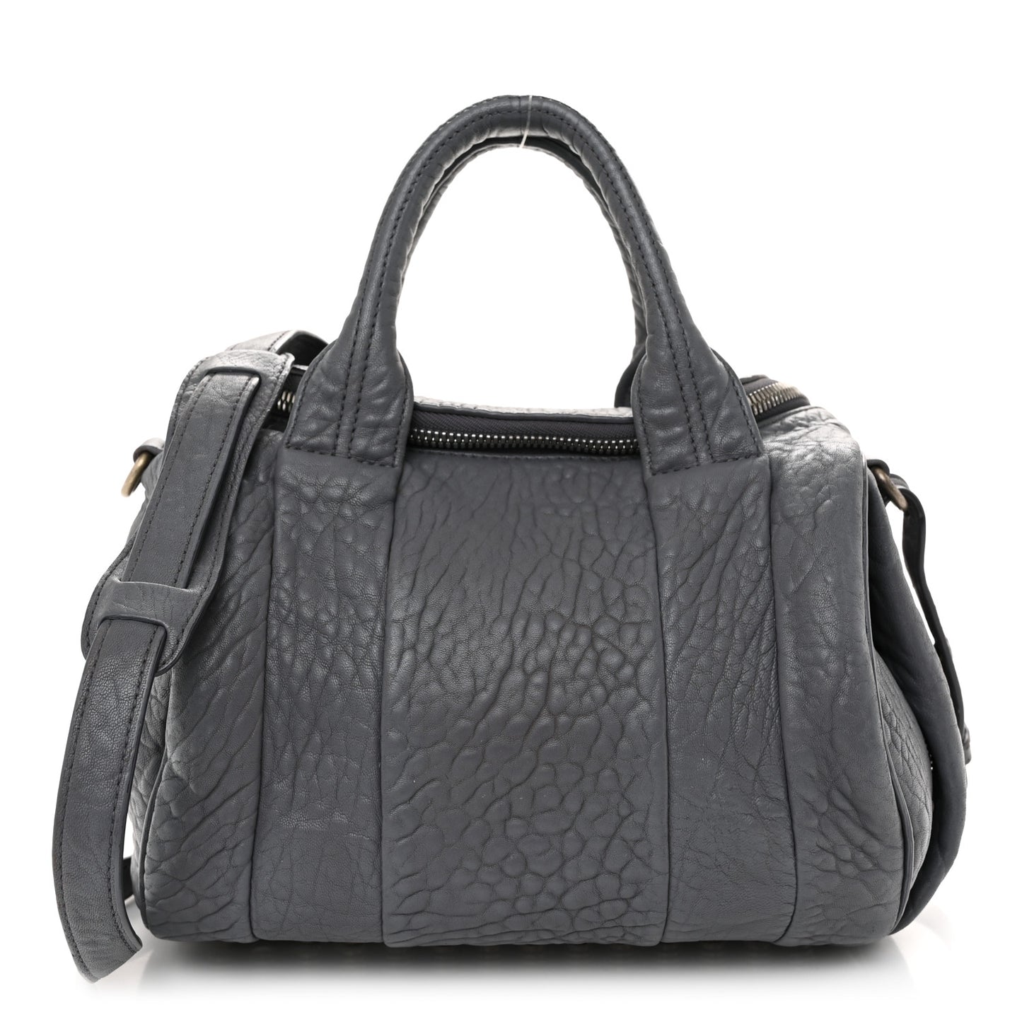 Pebbled Lambskin Rockie Tundra Antique Silver Hardware