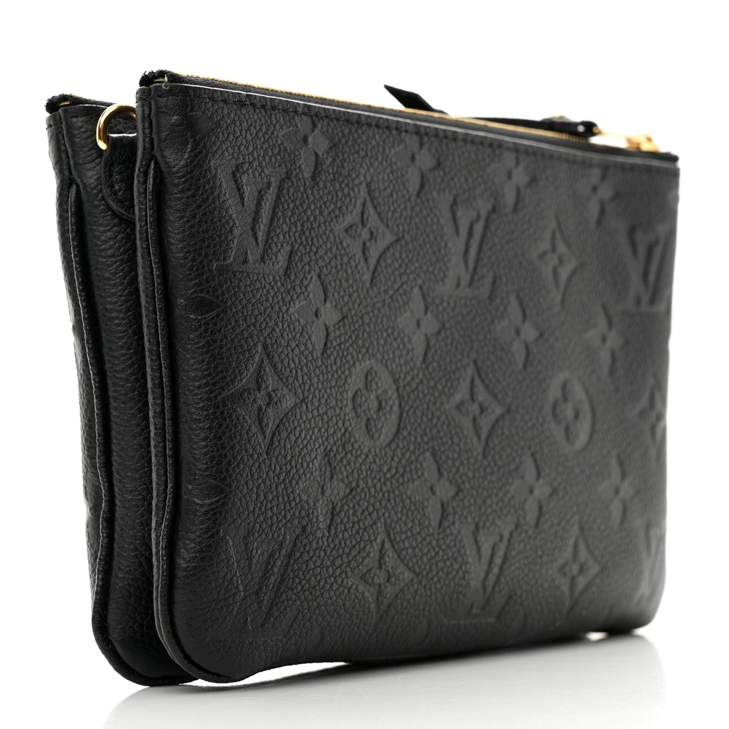 Empreinte Double Zip Pochette Black
