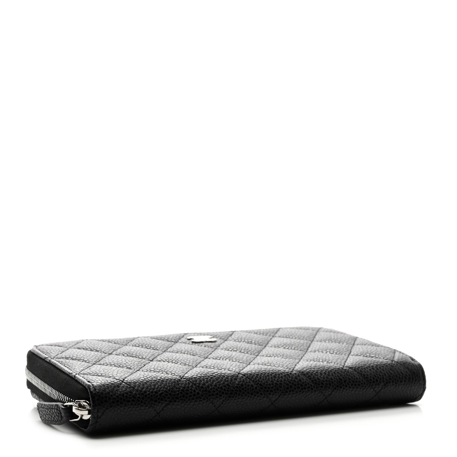 Chanel Caviar Quilted Large Gusset Zip Around Wallet Black 4 of 9