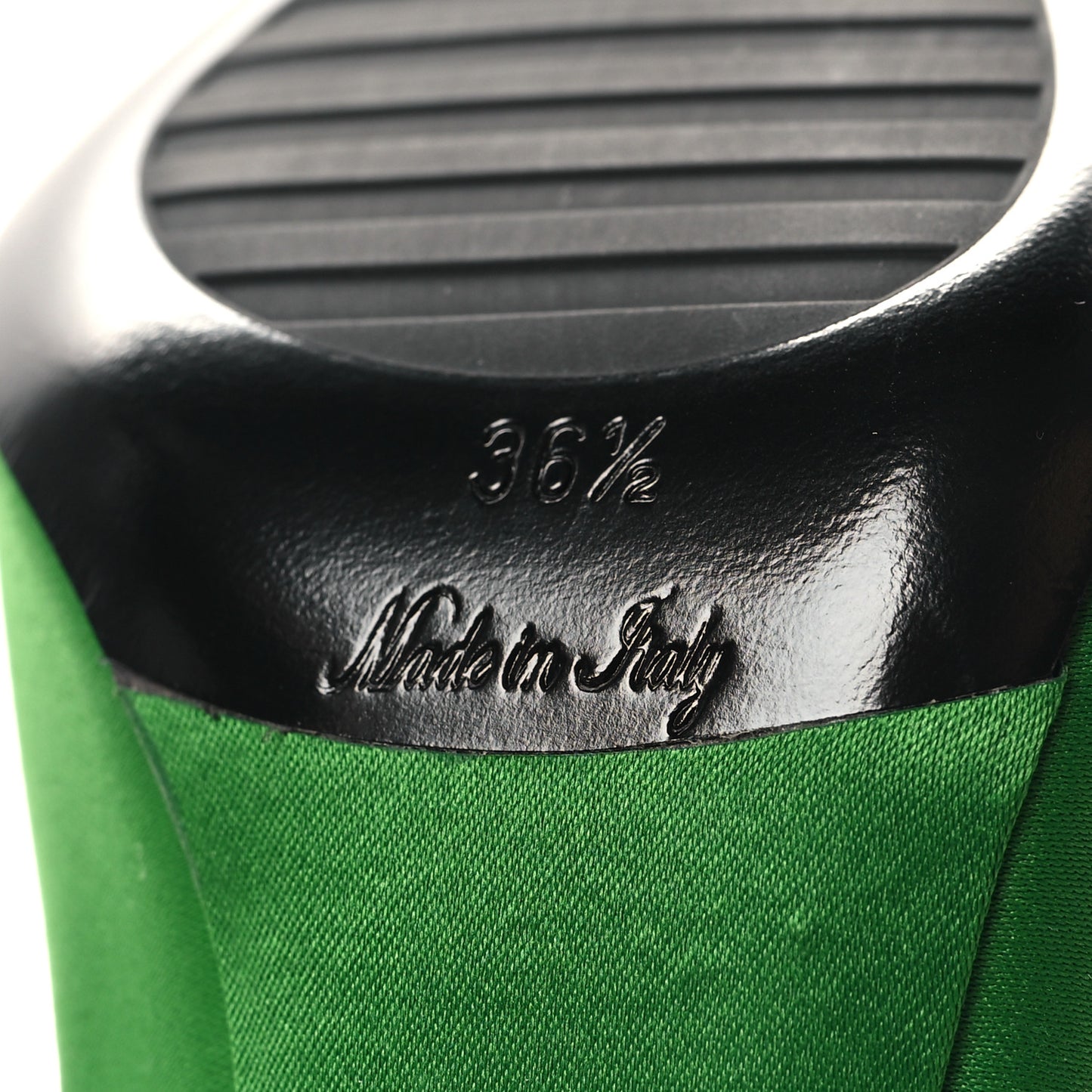 Satin Archlight Pumps 36.5 Green