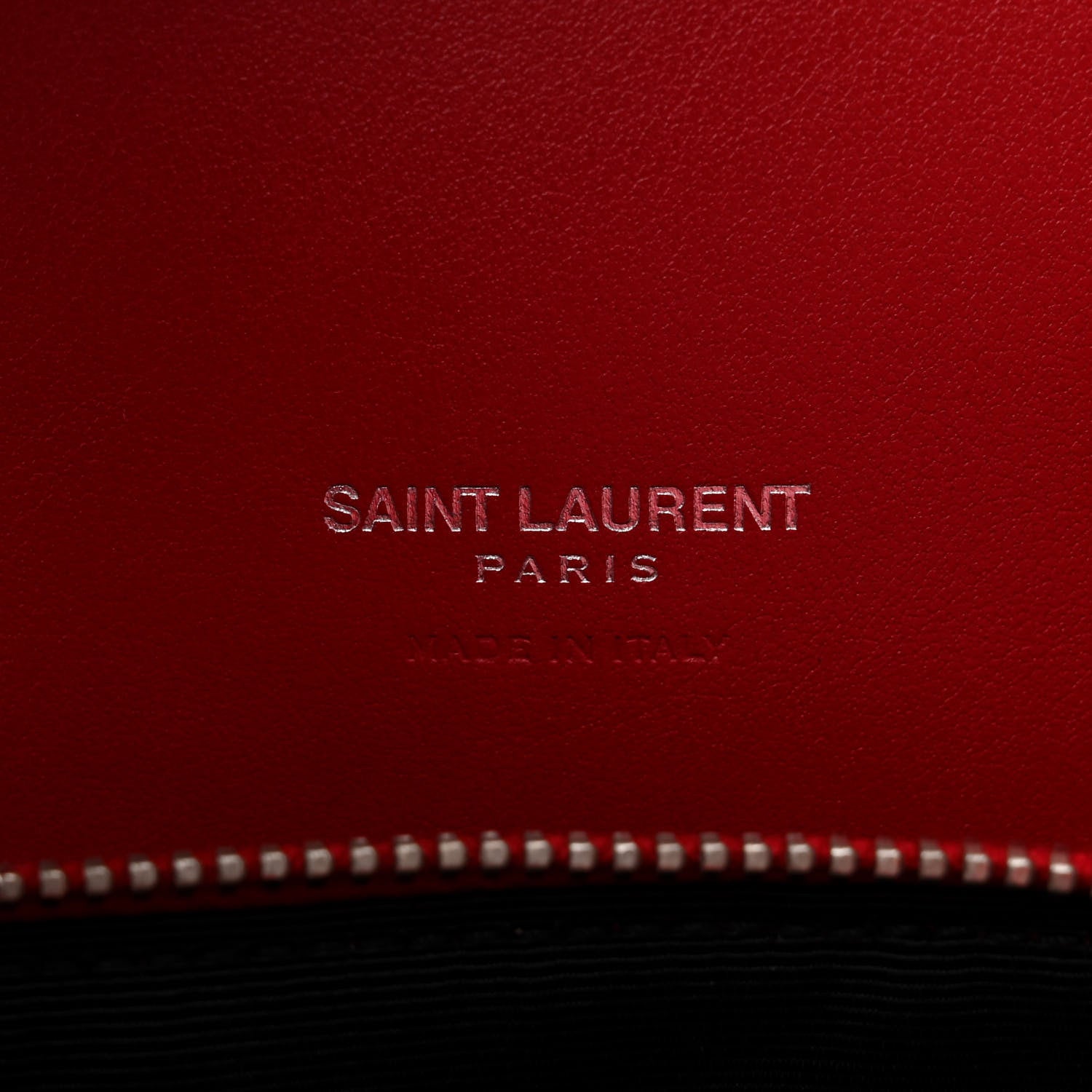 Saint Laurent Calfskin Crocodile Embossed Small Sac de Jour Eros Red 6 of 15