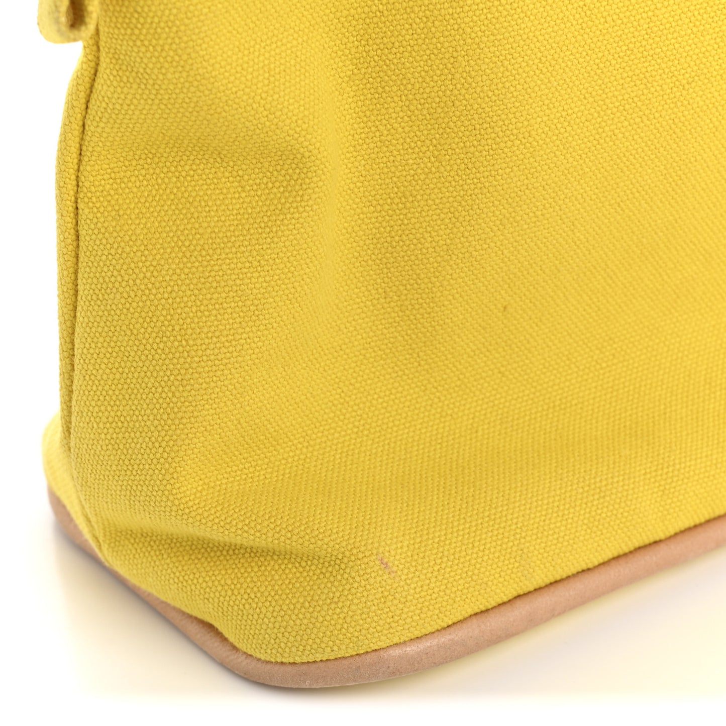 Cotton Canvas Bolide Travel Cosmetic Pouch Yellow