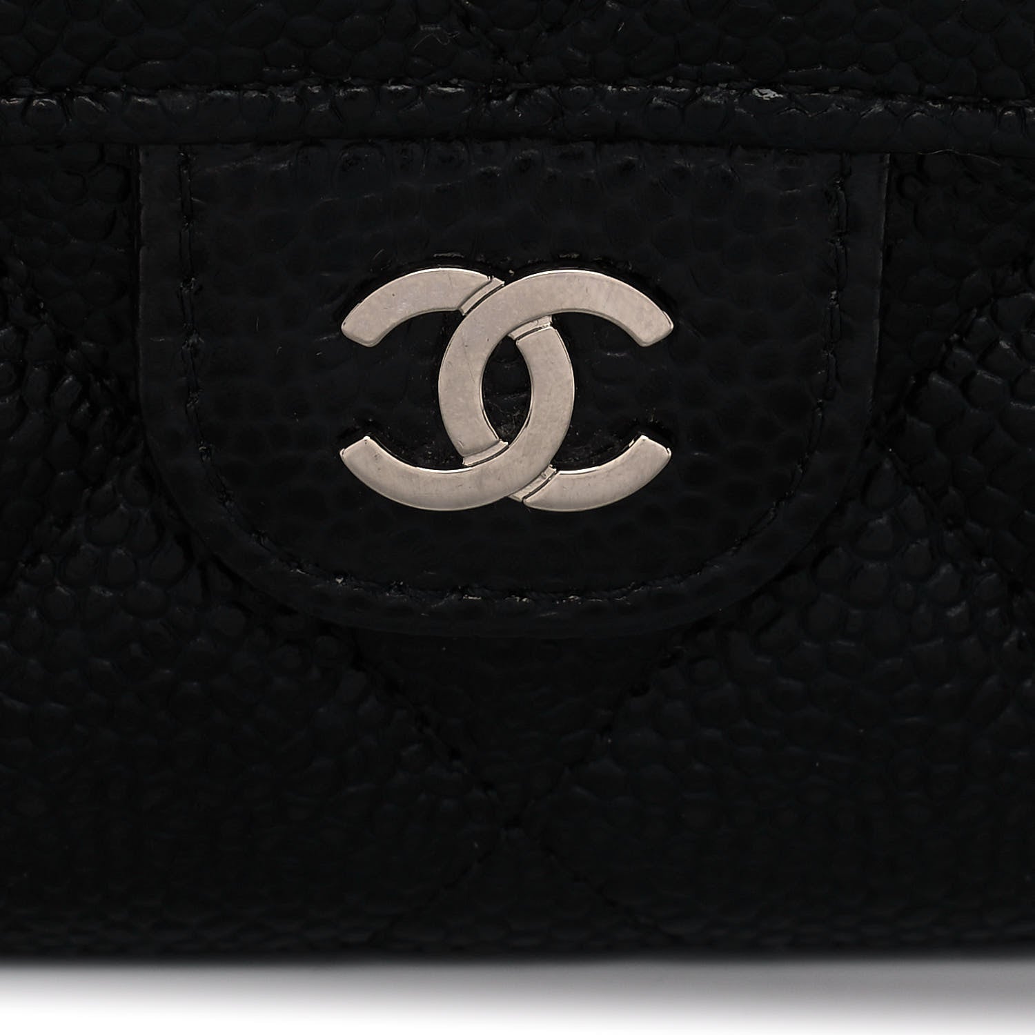 Chanel Caviar Quilted Large Gusset Flap Wallet Black 9 of 14