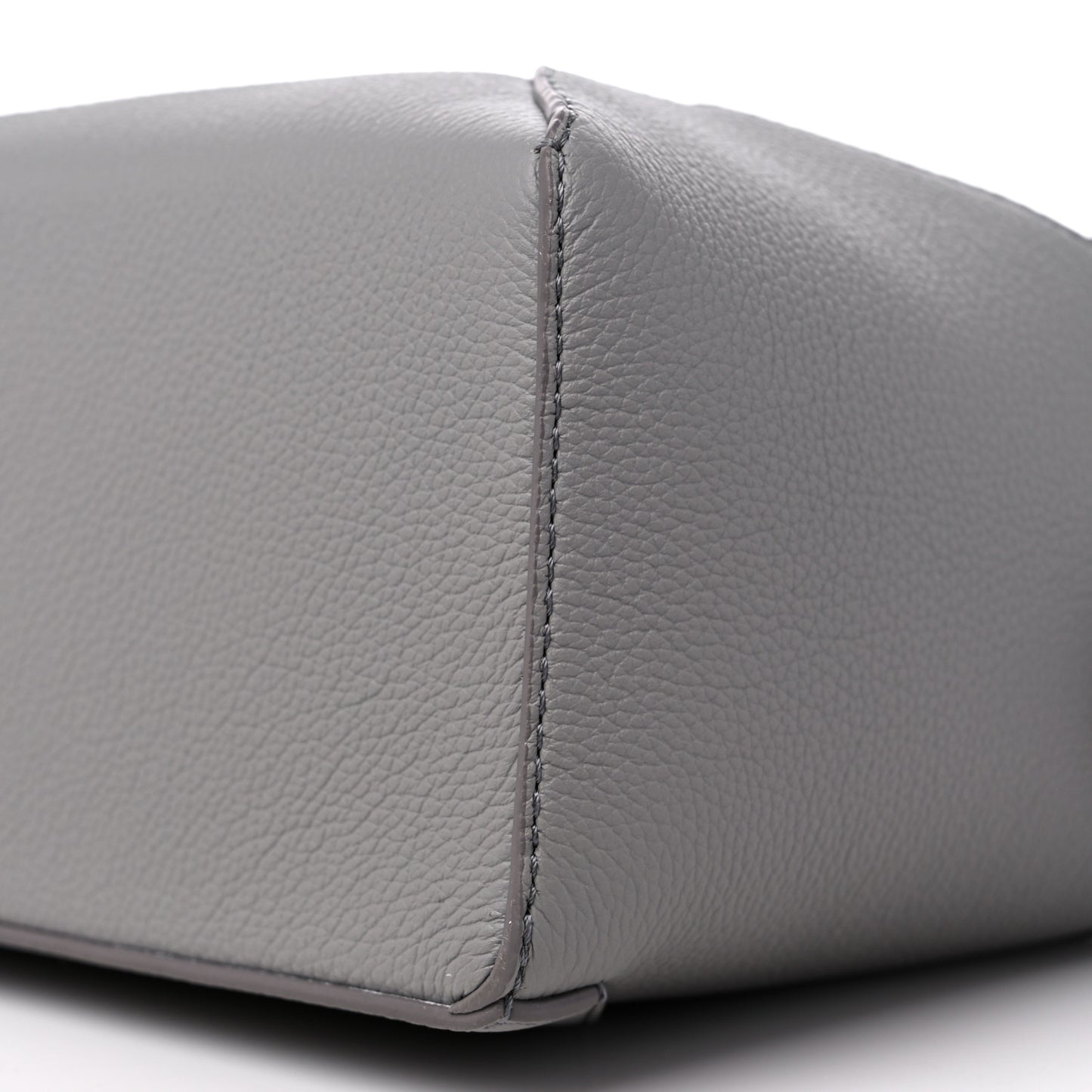 Soft Grained Calfskin Small Puzzle Edge Bag Pearl Grey