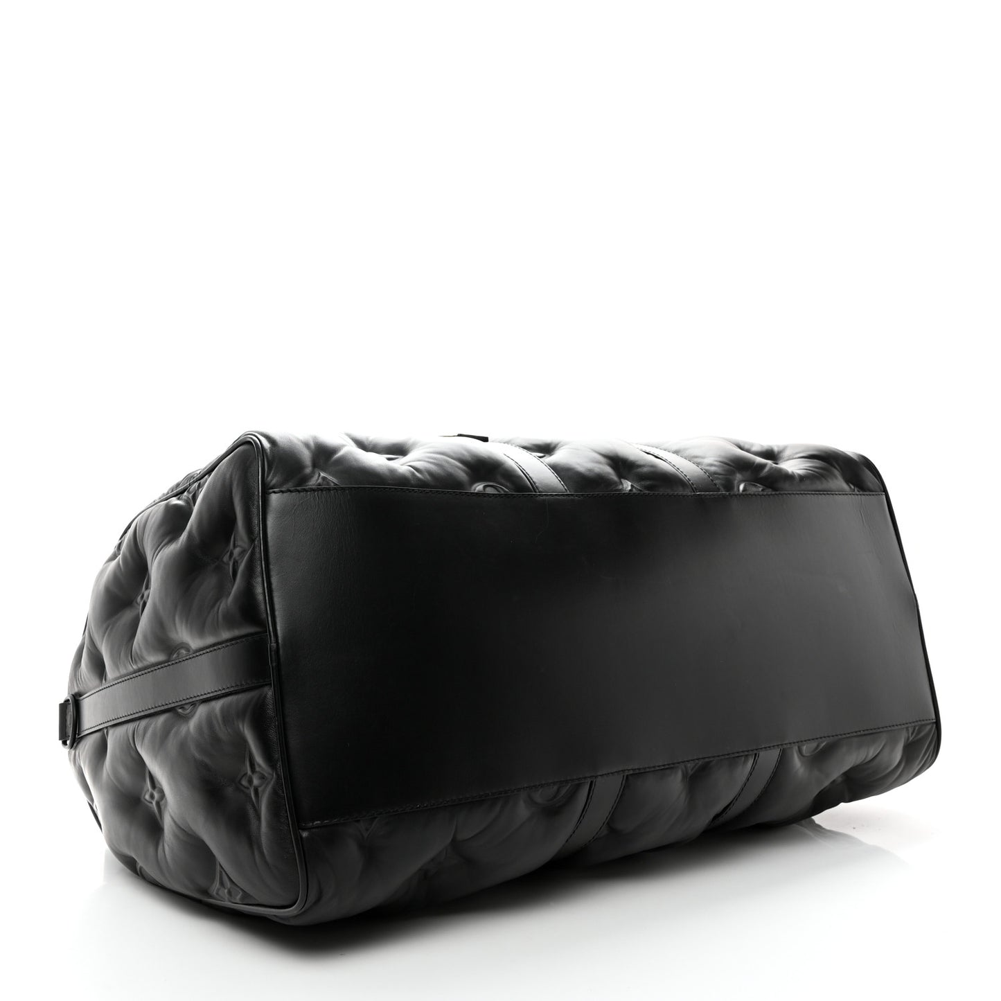 Lambskin Monogram Keepall Puffer XL Bandouliere 75 Black