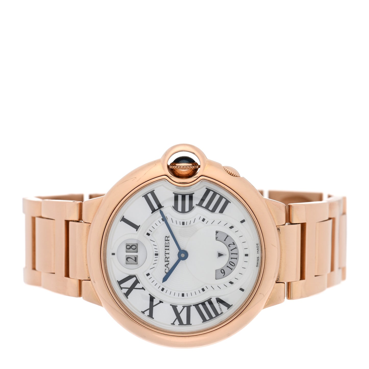 18K Pink Gold 38mm Ballon Bleu De Cartier Automatic Watch