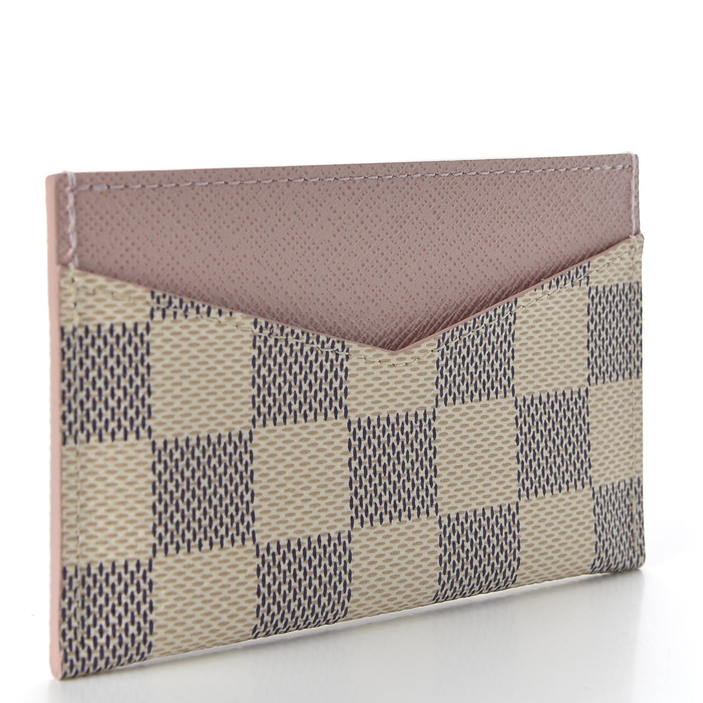 Damier Azur Daily Card Holder Rose Ballerine