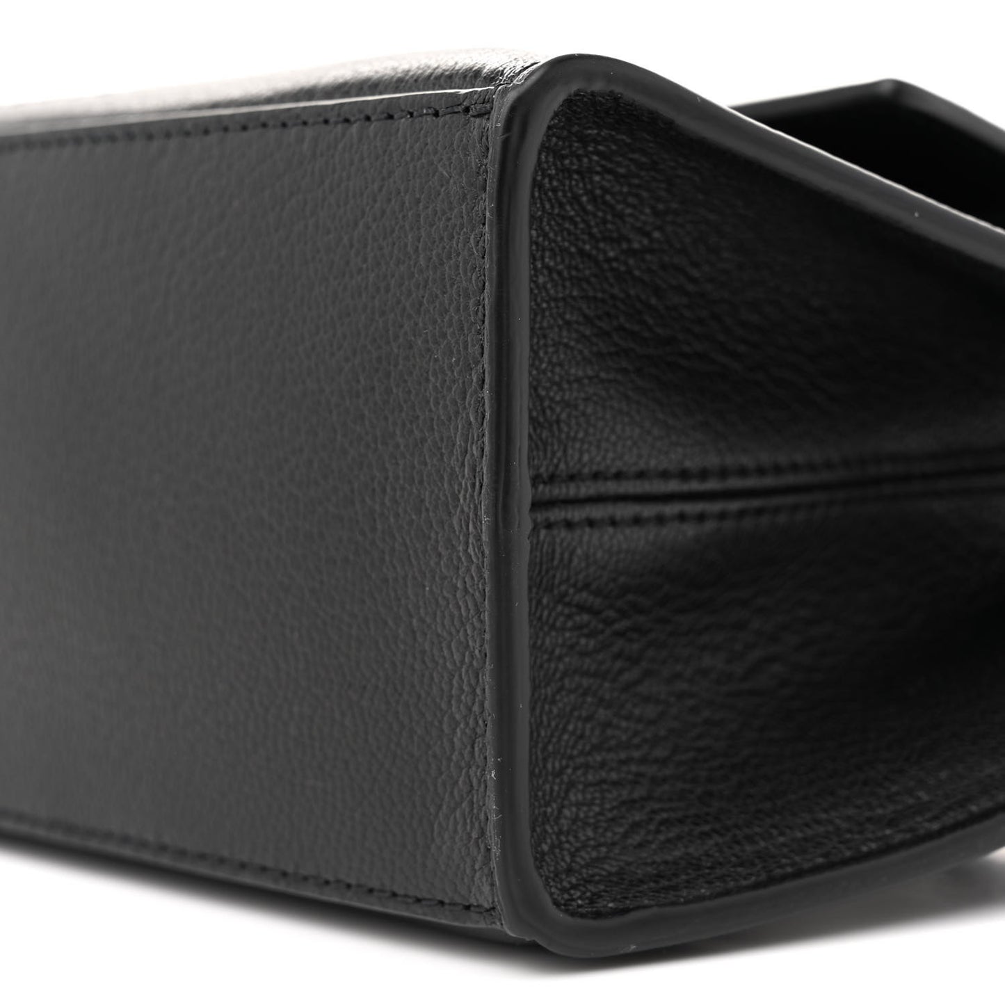 Grained Calfskin Le Capri Messenger Bag Black