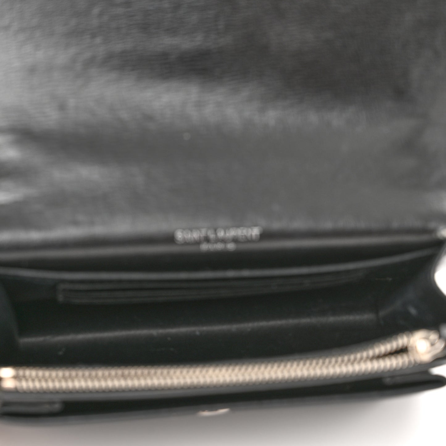 Calfskin Monogram Sunset Chain Wallet Black