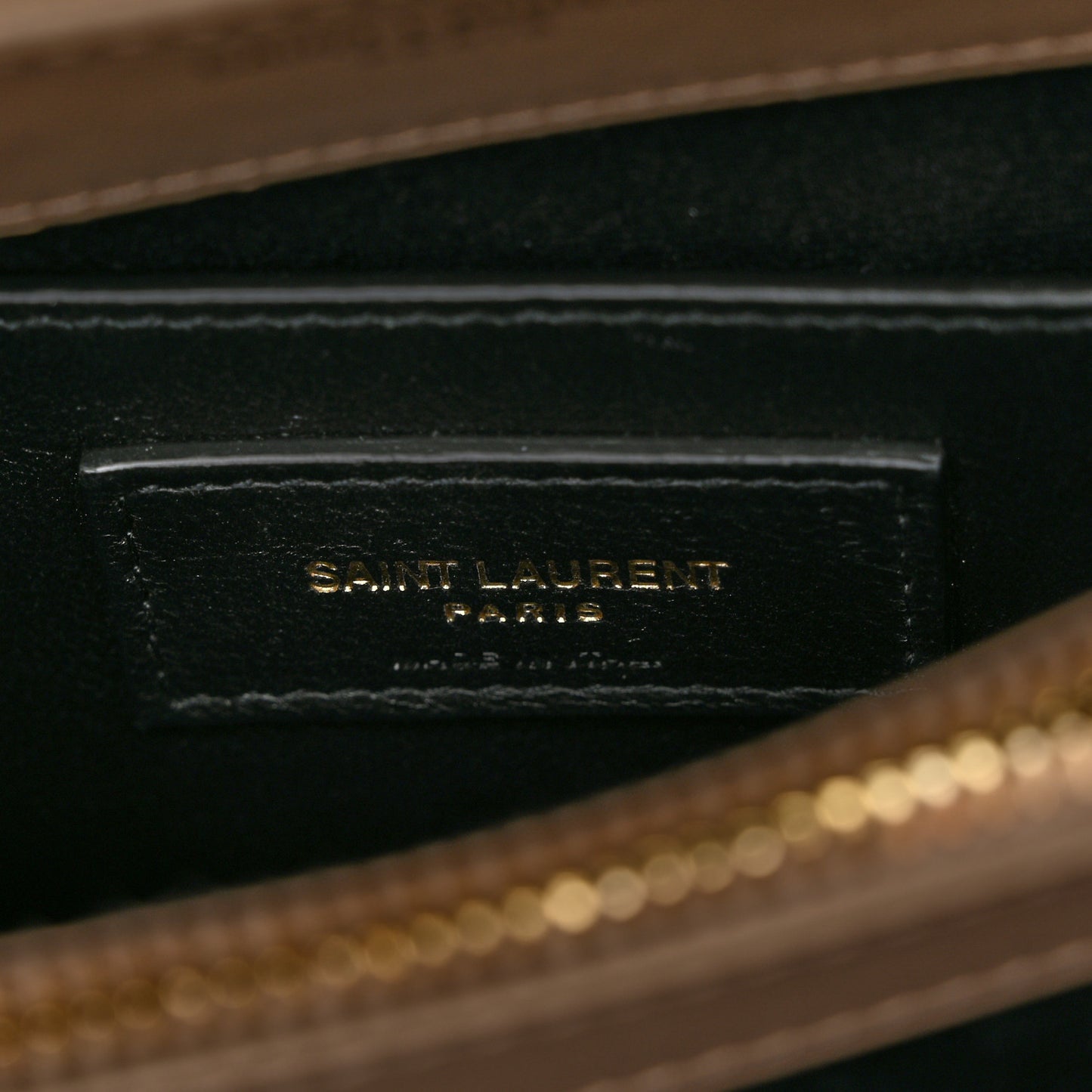 Calfskin Y Quilted Monogram Small Loulou Chain Satchel Dark Beige