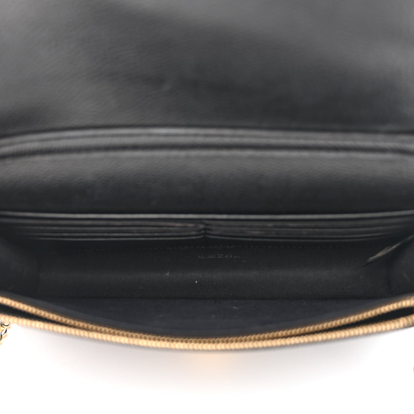 Vitello Cruise F is Fendi Bi-Color FF 1974 Embossed Medium Envelope Wallet On Chain Black Maya