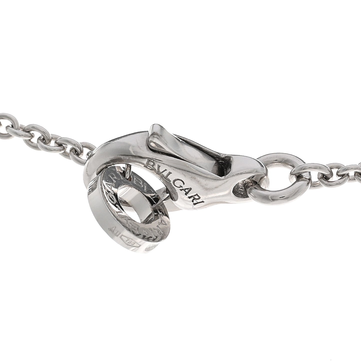 18K White Gold B.Zero1 Pendant Necklace