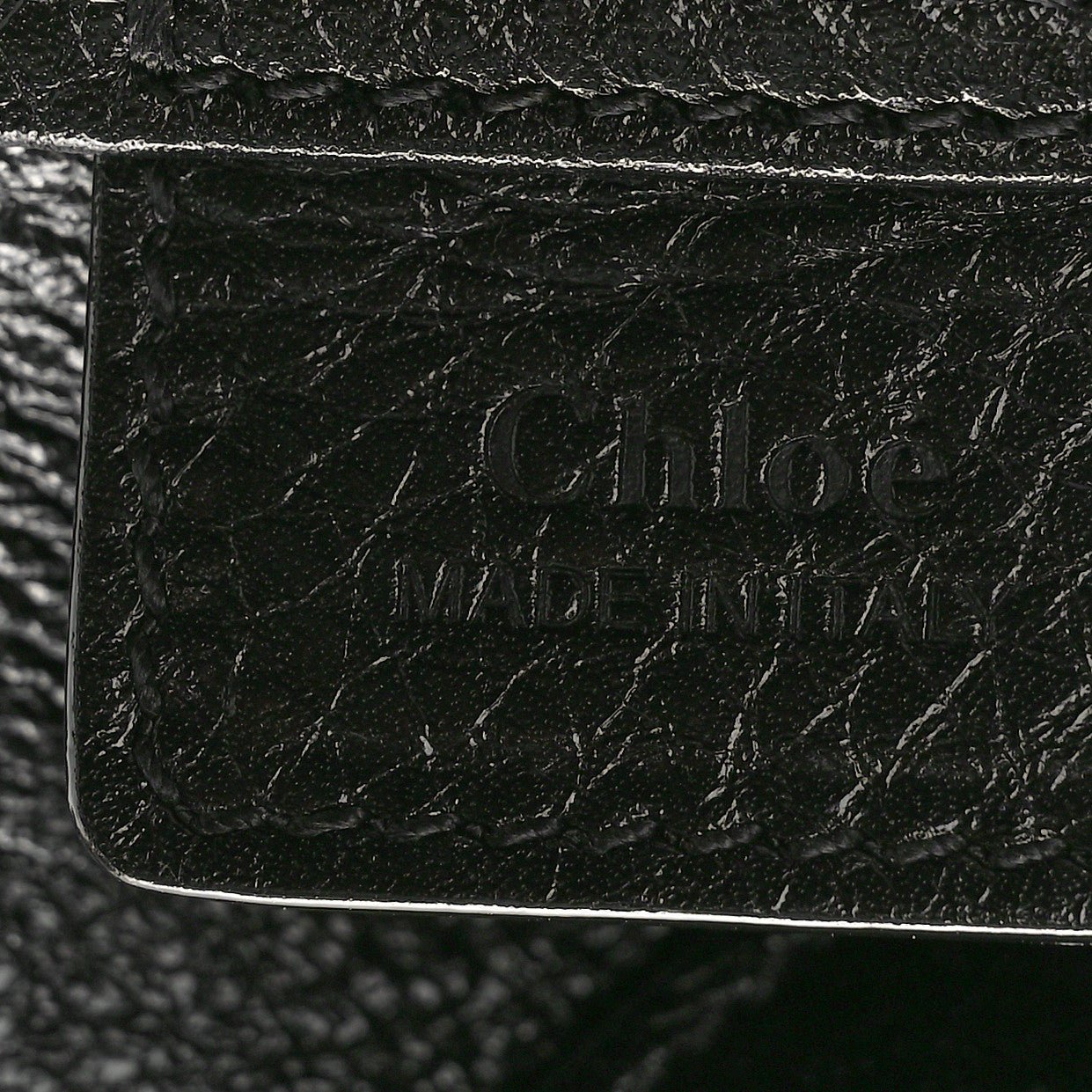 Chloe Grained Calfskin Small Spin Tote Black 6 of 10
