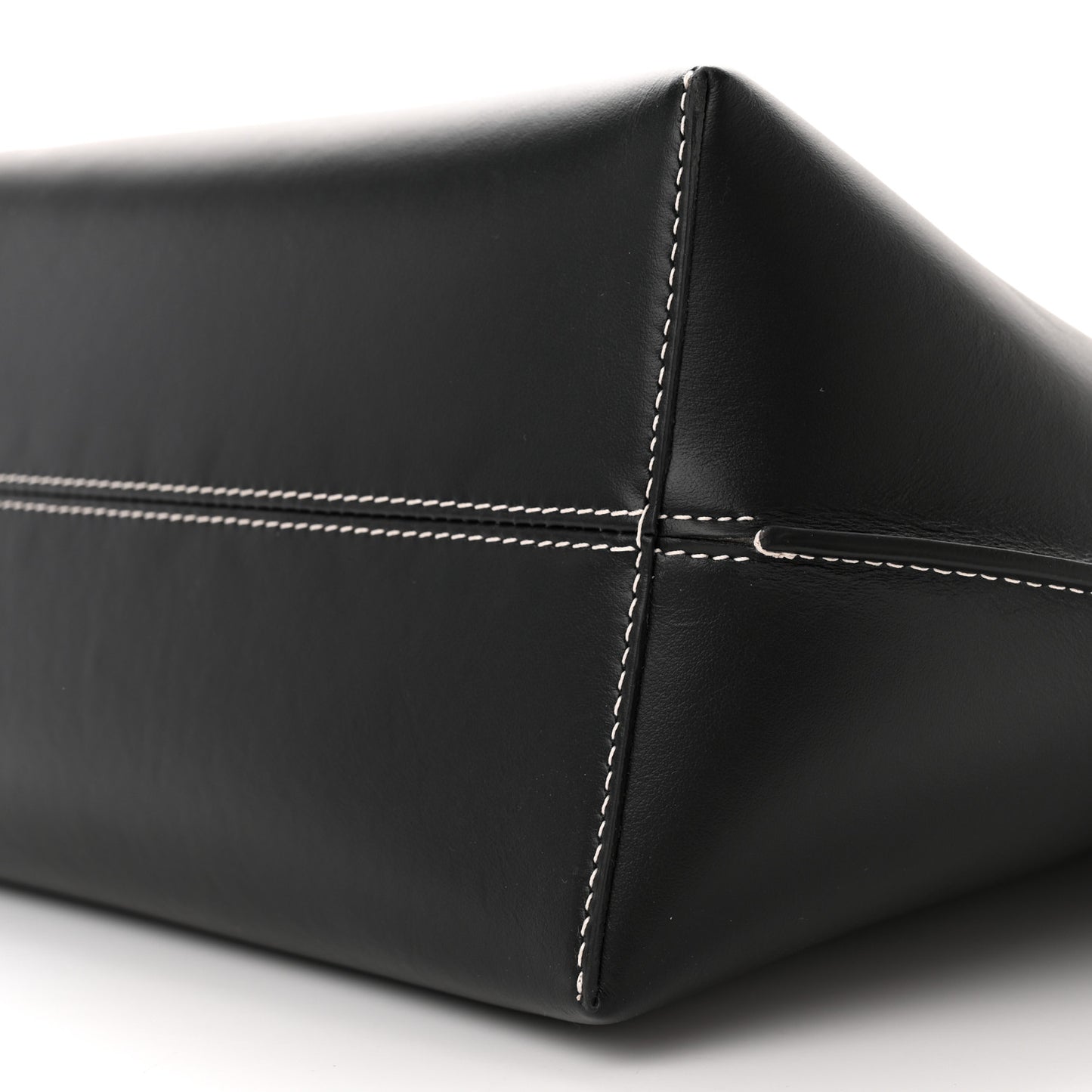 Calfskin Monogram Motif TB Medium Soft Tote Black