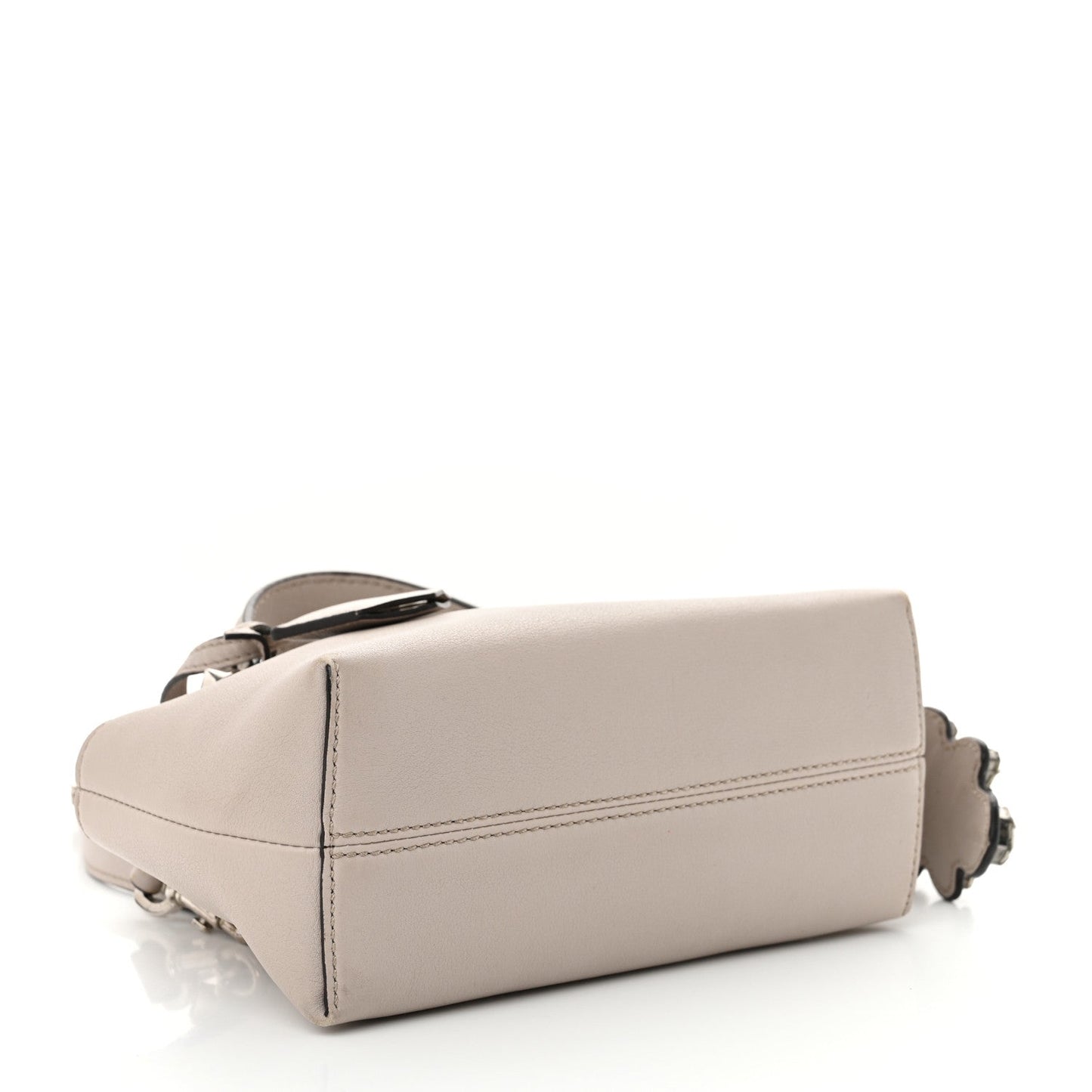 Shiny Nappa Crystal Croc Tail Mini By The Way Boston Bag Grigio Polvere