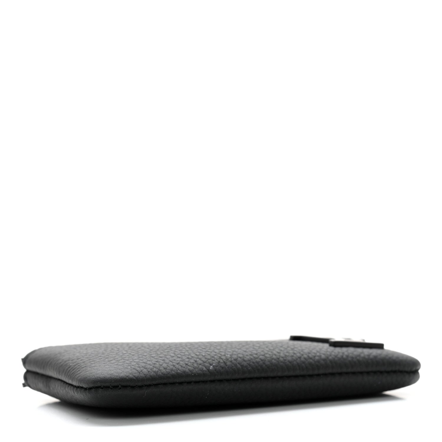 Louis Vuitton Grained Calfskin Aerogram Key Pouch Black 4 of 9