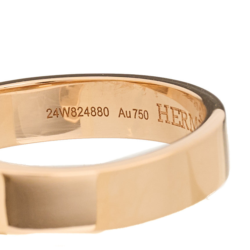 18K Rose Gold Kelly Gavroche Ring 54 6.75