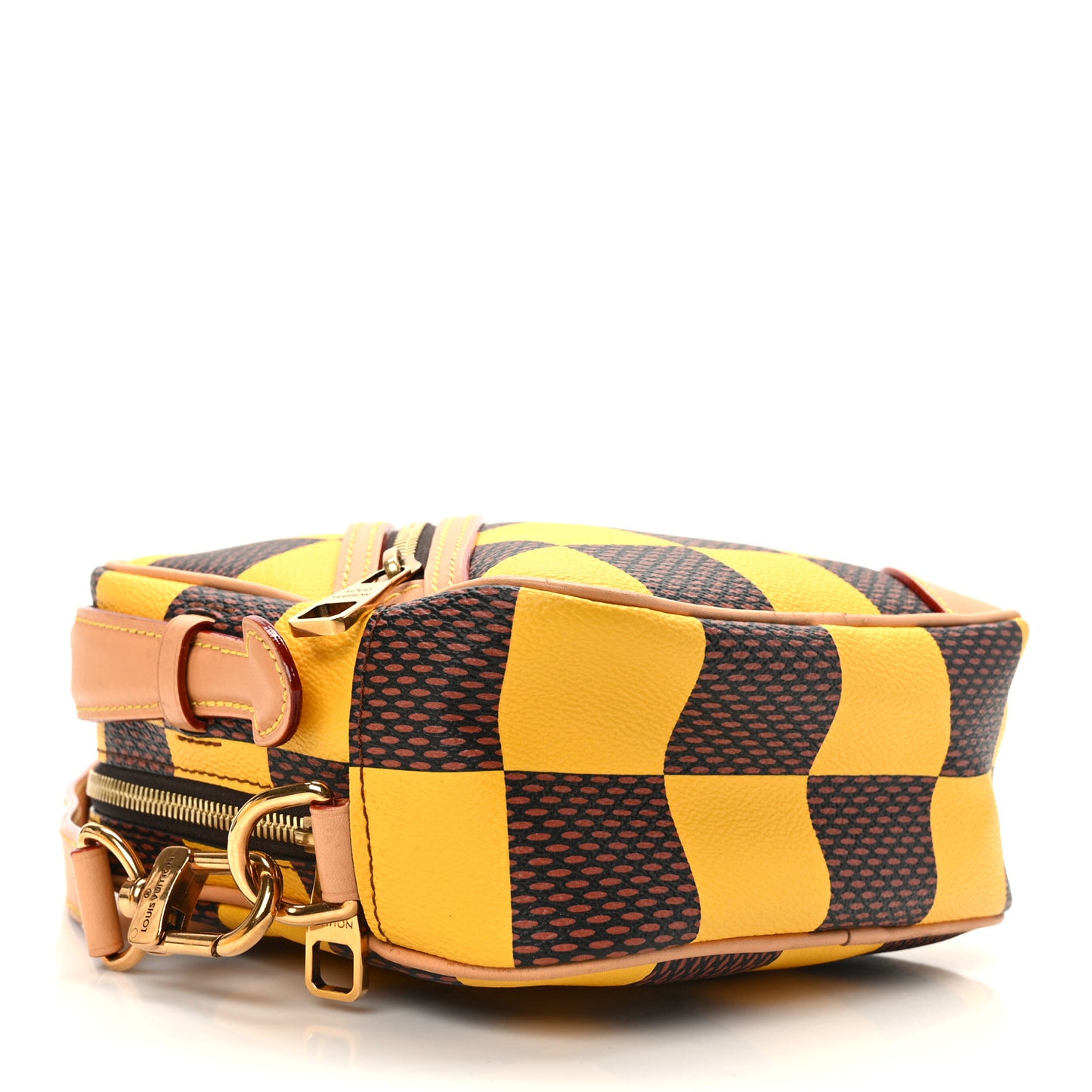 Damier Pop Chess Messenger Jaune Mat